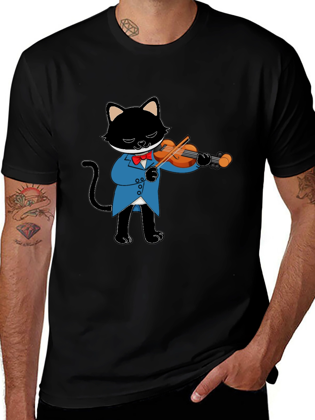 Variant 18 of Cat Violinist T-Shirt