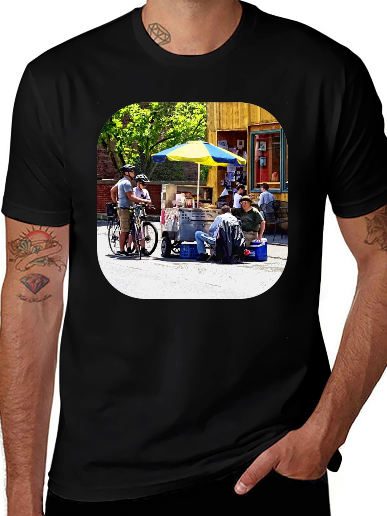 Variant 3 of Novelty T-Shirt with Outdoor Scene