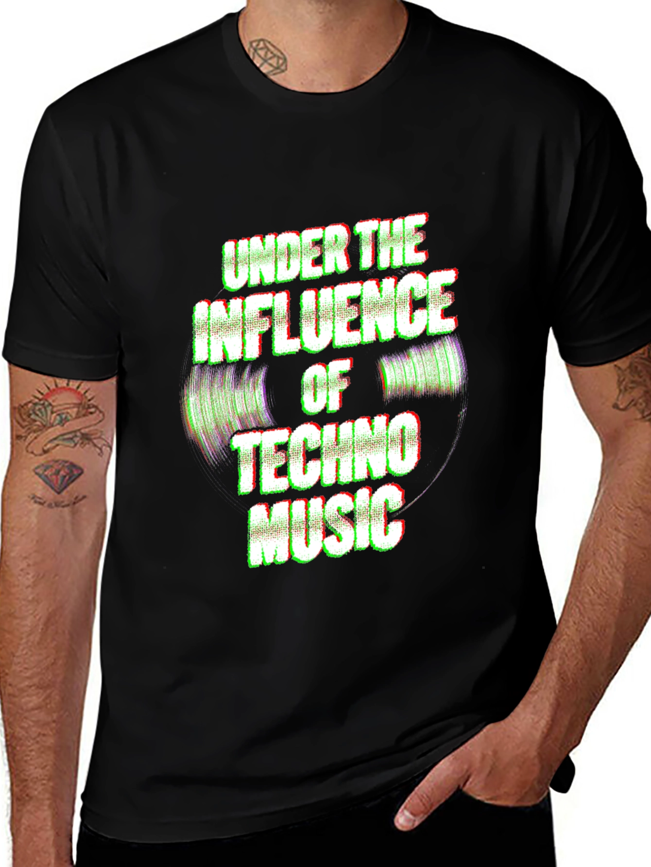 Variant 11 of Techno Music Influence Graphic T-Shirt