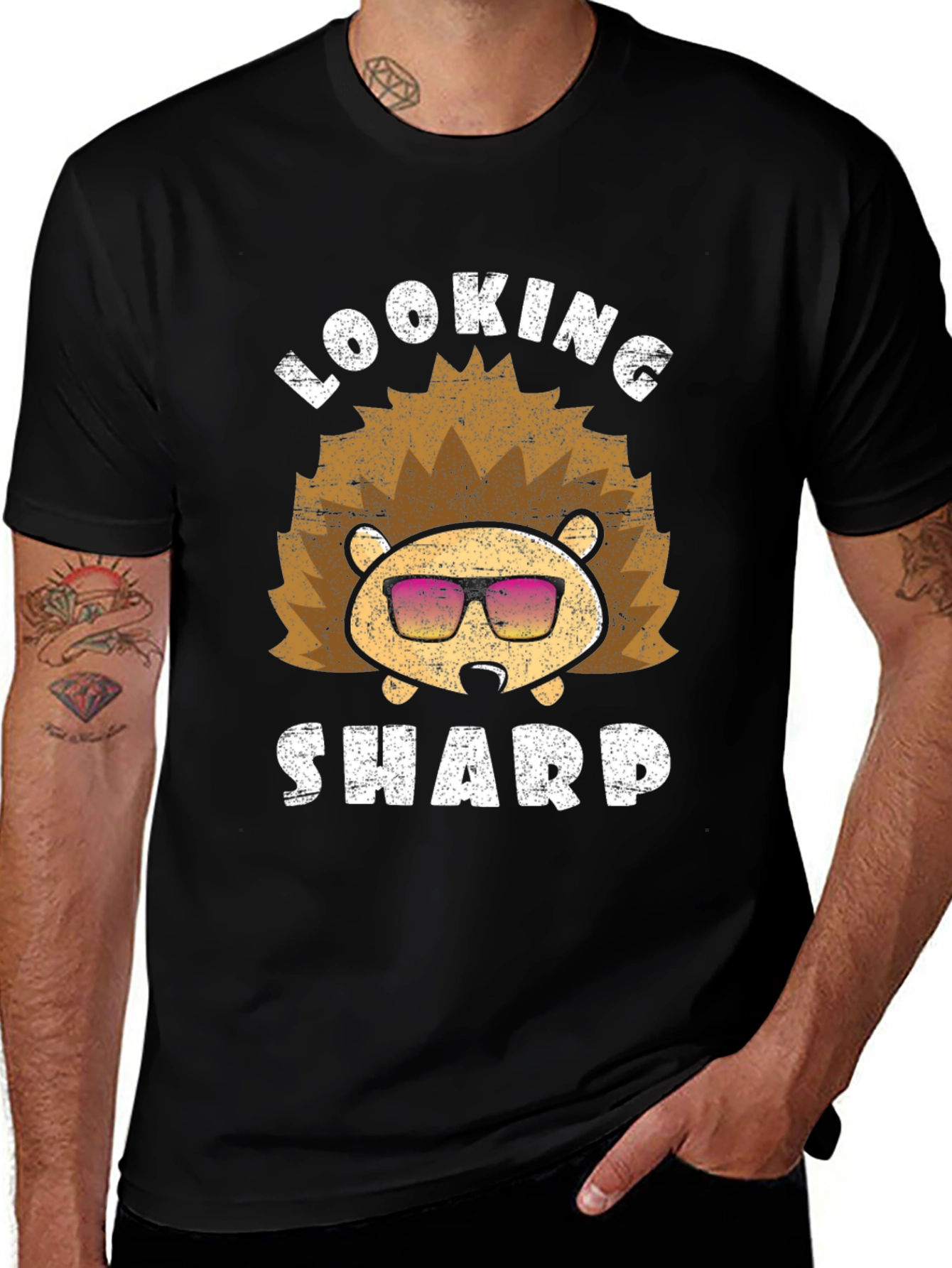Variant 2 of Looking Sharp Hedgehog Graphic Tee
