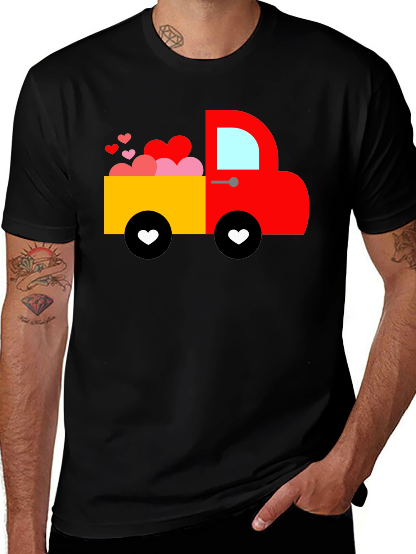 Variant 25 of Valentine's Day Truck T-Shirt