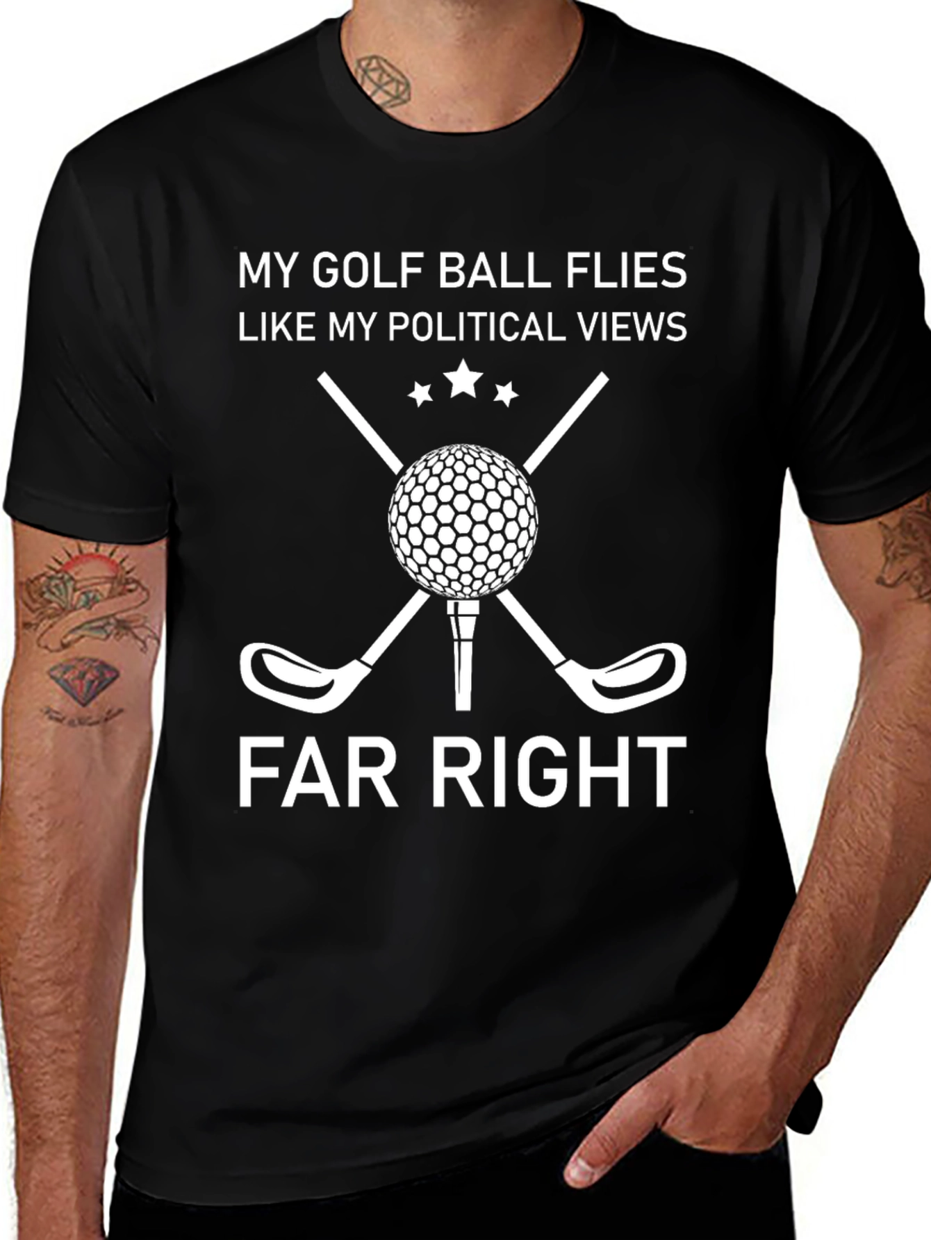 Variant 12 of Golf & Political Humor T-Shirt - Far Right Tee