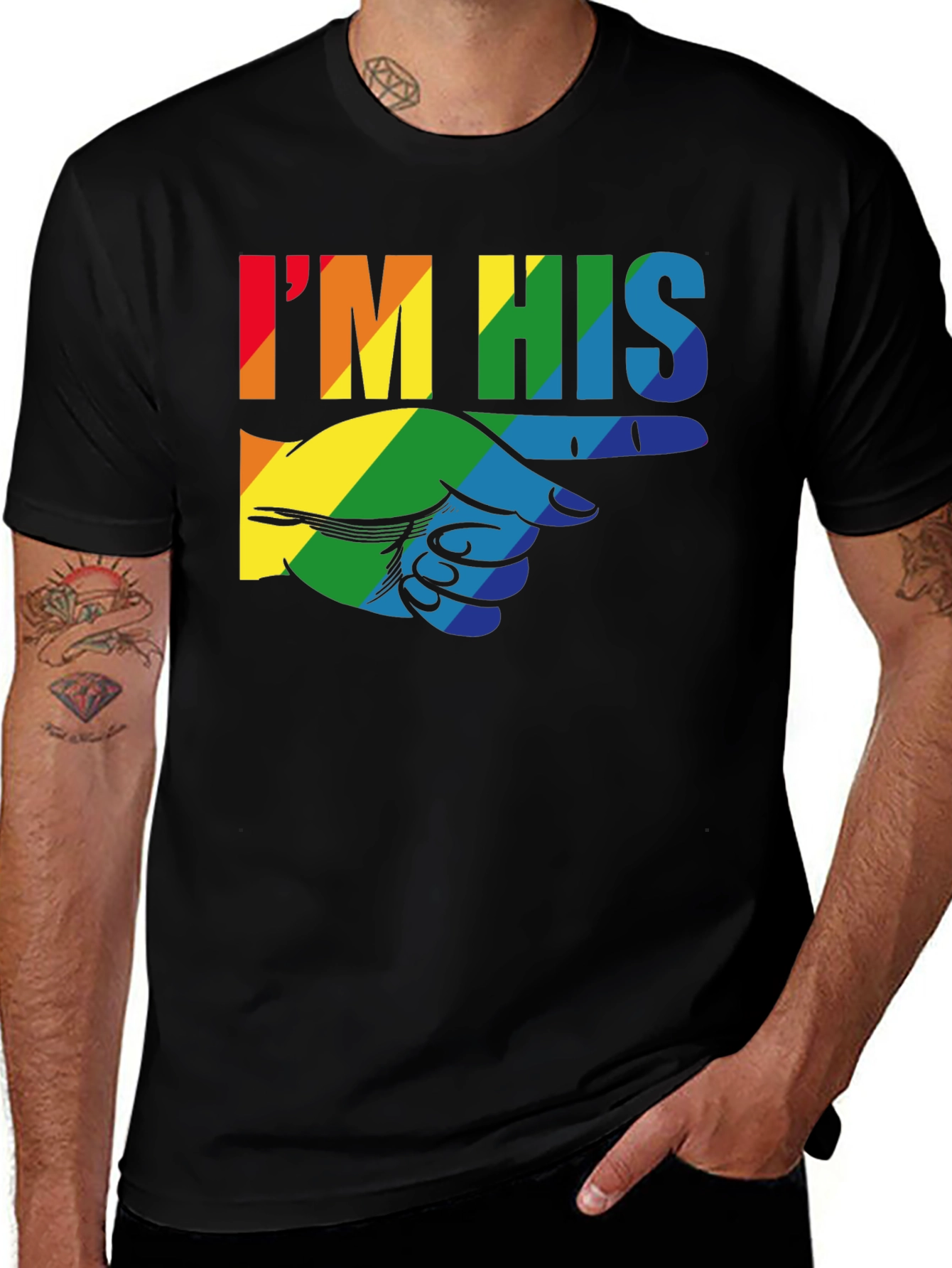 I'M HIS Rainbow Pride T-Shirt