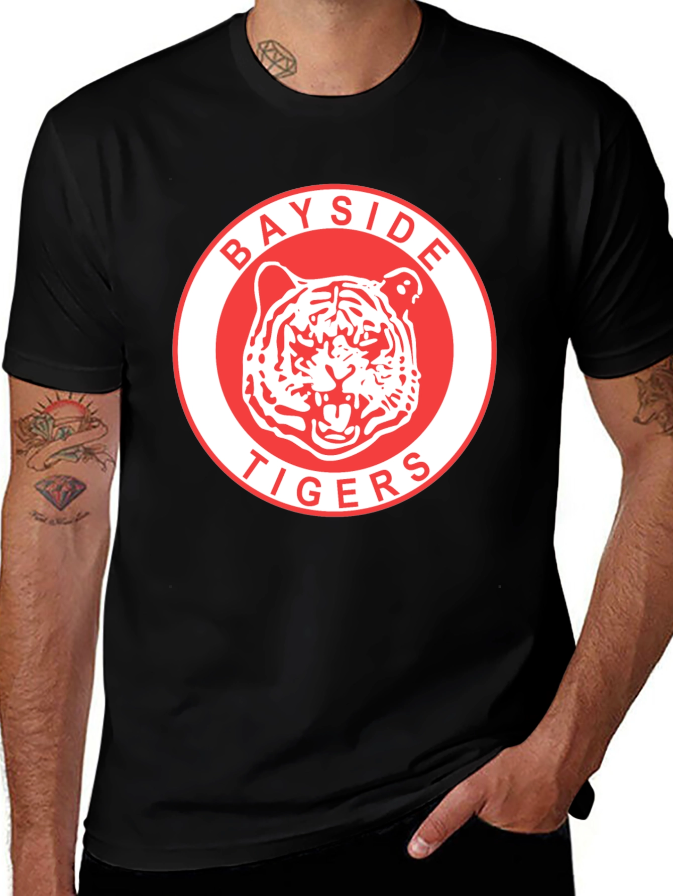 Variant 20 of Bayside Tigers Black T-Shirt