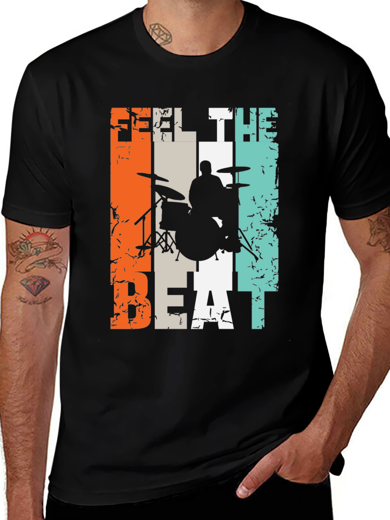 Variant 29 of Feel The Beat Drummer Graphic T-Shirt