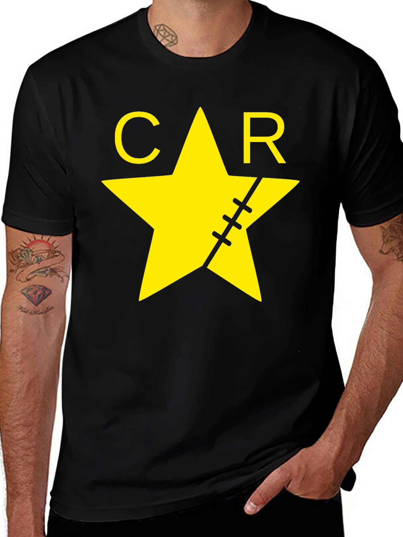 Variant 13 of Scar Star Black T-Shirt