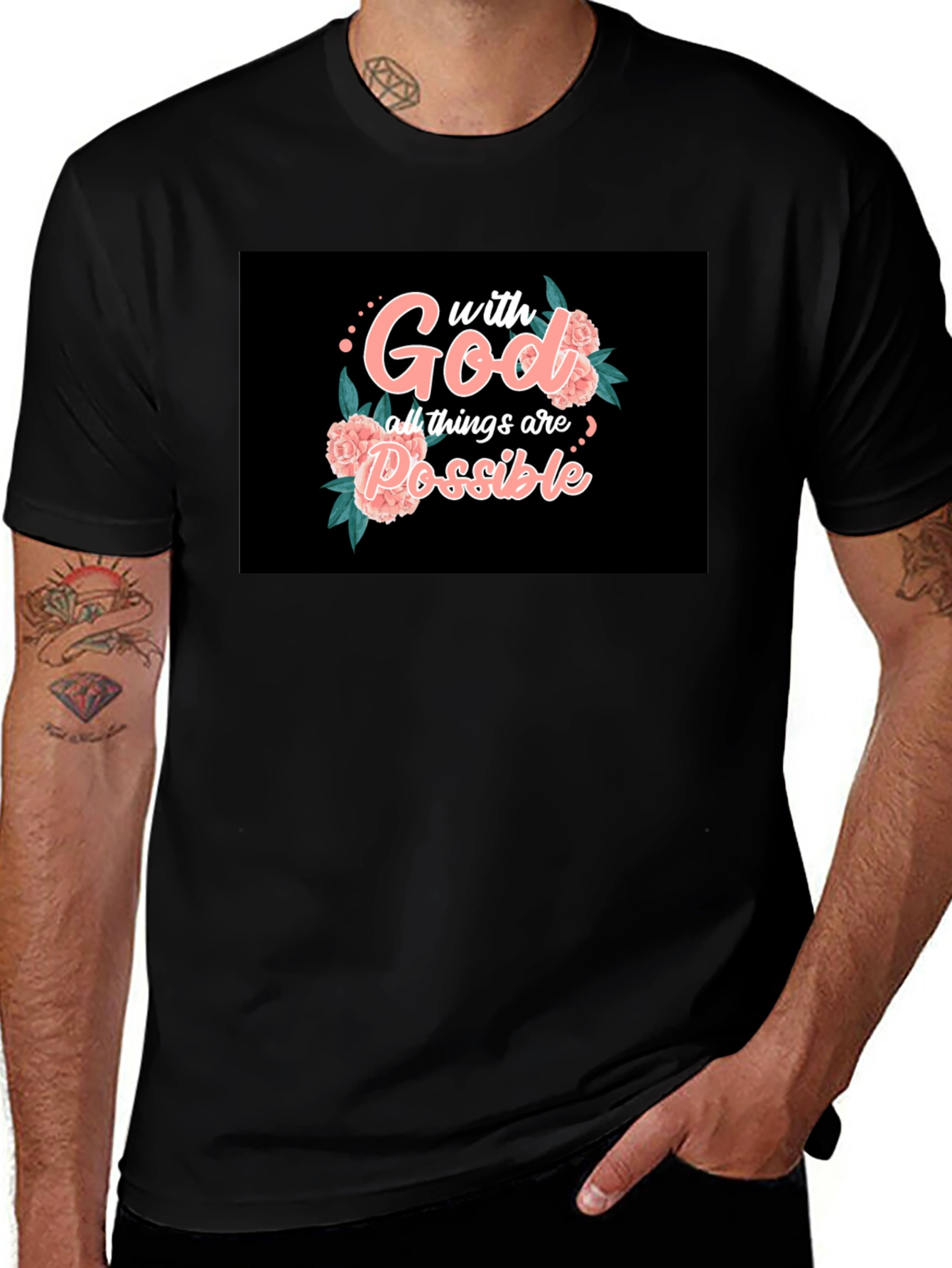 Variant 5 of Faith T-Shirt: With God, All Things Are Possible 