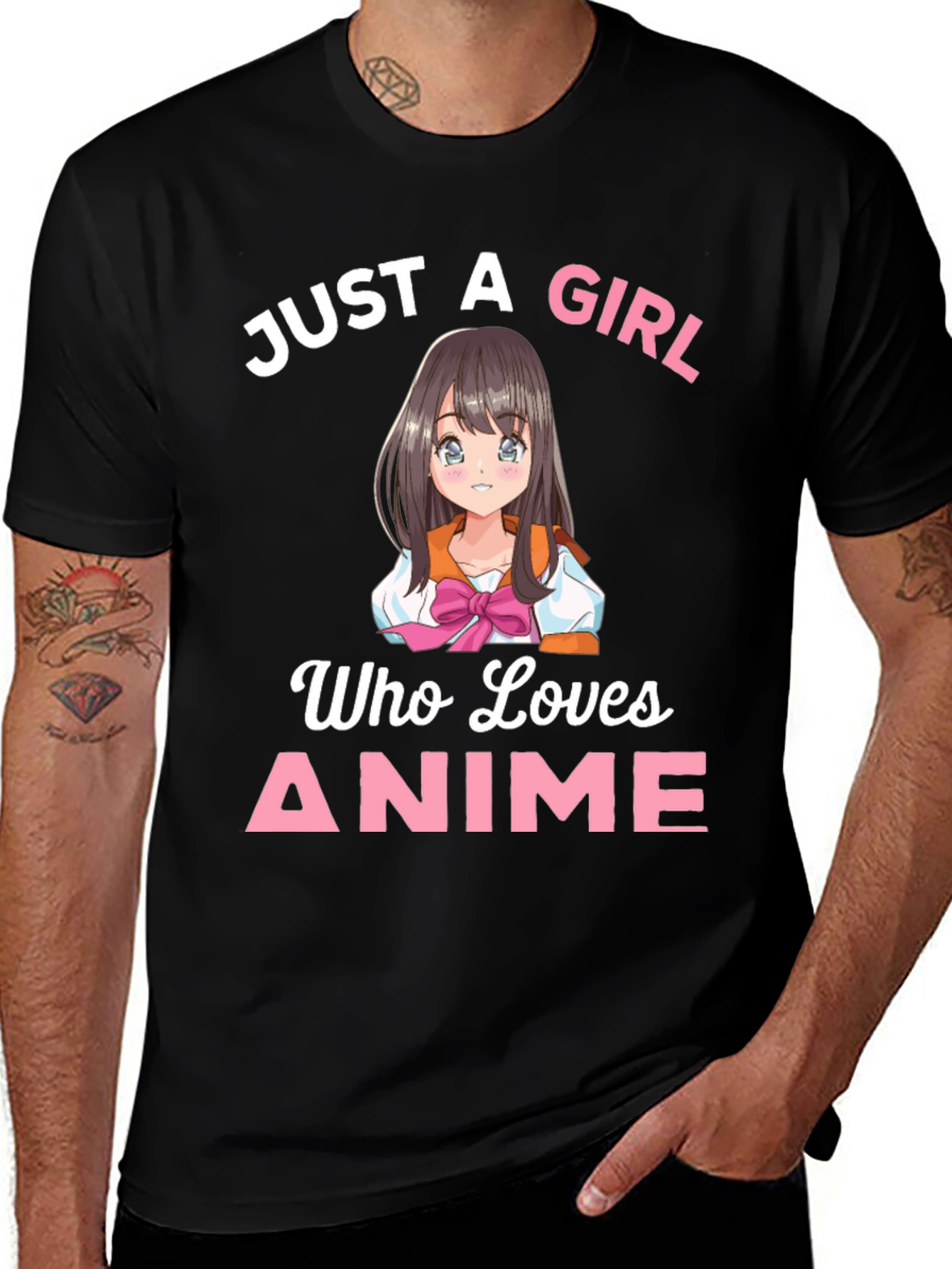 Variant 27 of Just a Girl Who Loves Anime T-Shirt