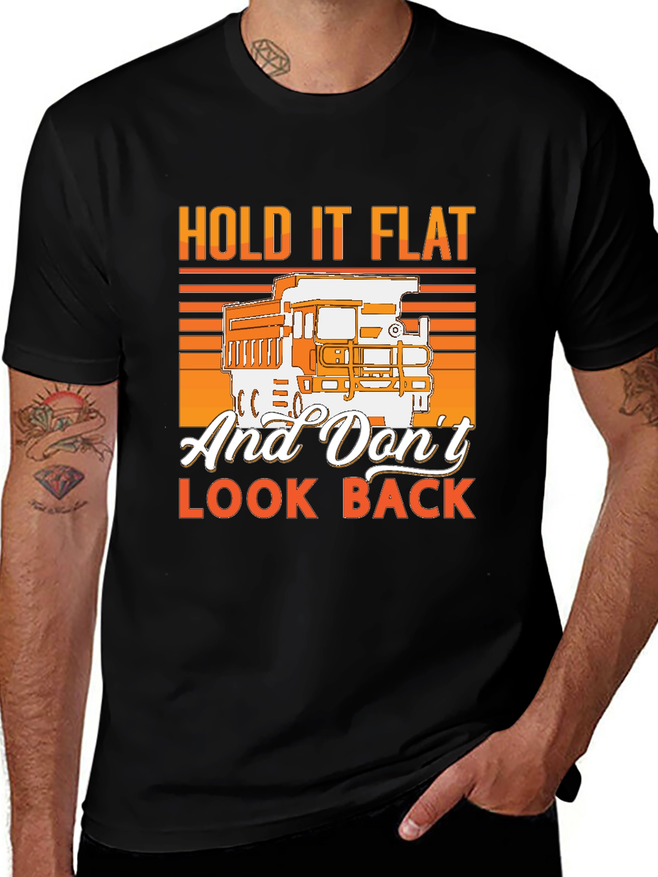 Hold It Flat Trucker T-Shirt