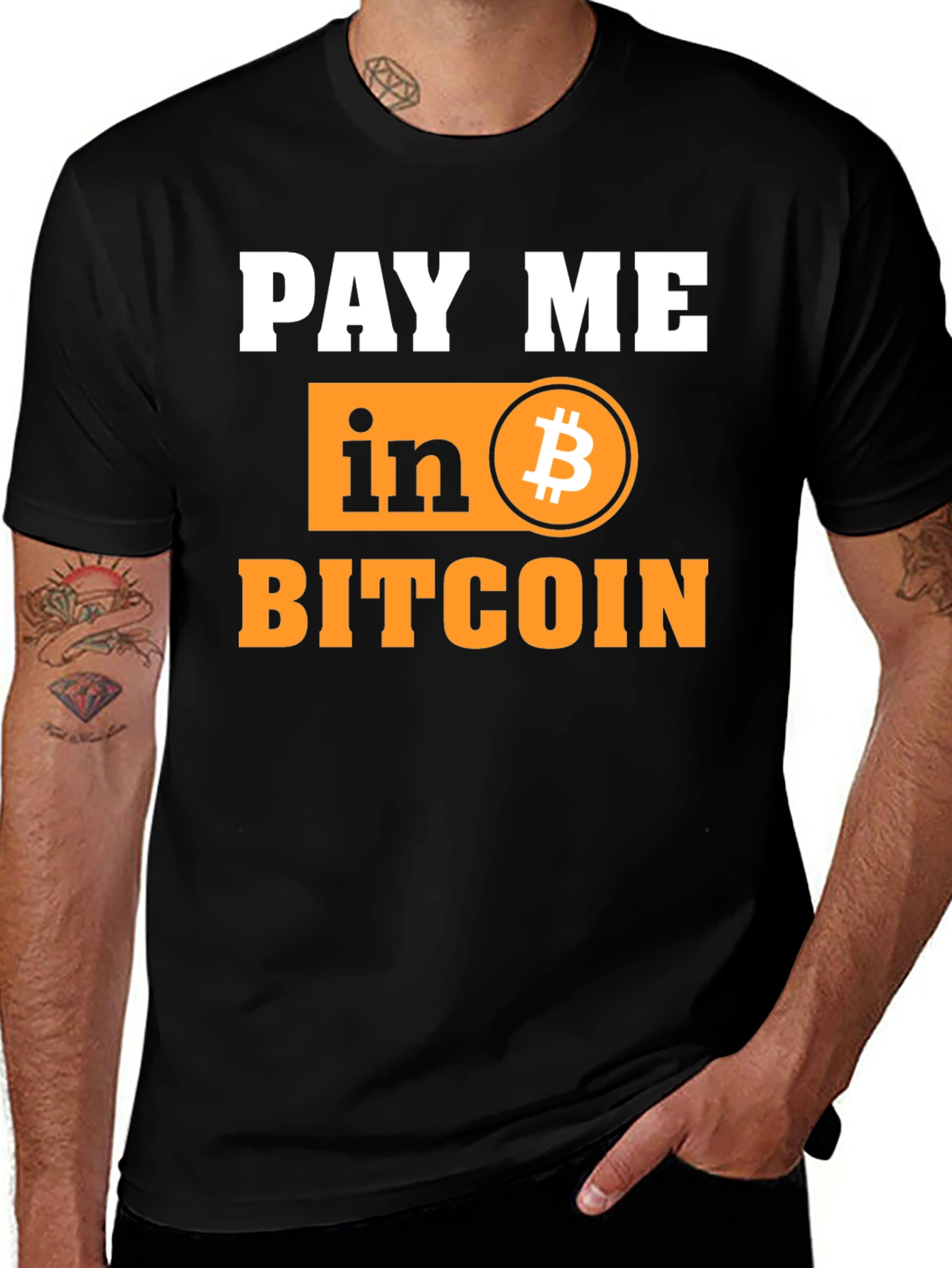 Pay Me In Bitcoin Graphic Tee