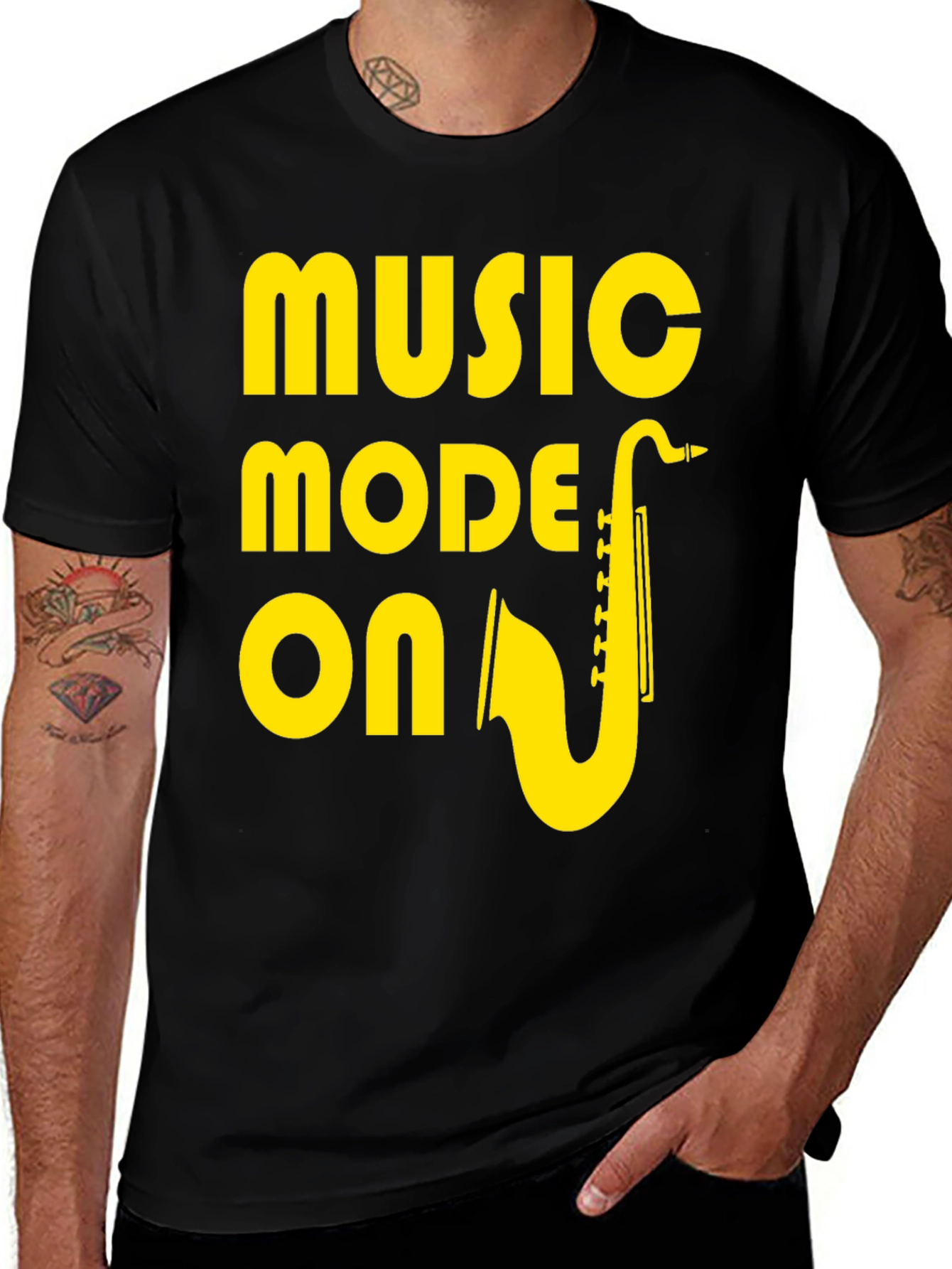 Variant 15 of Music Mode On Saxophone T-Shirt
