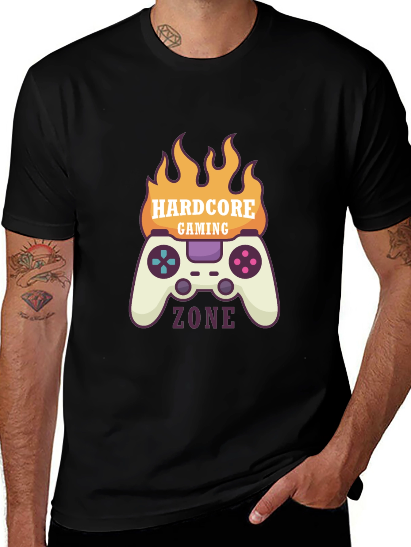 Hardcore Gaming Zone Graphic T-Shirt