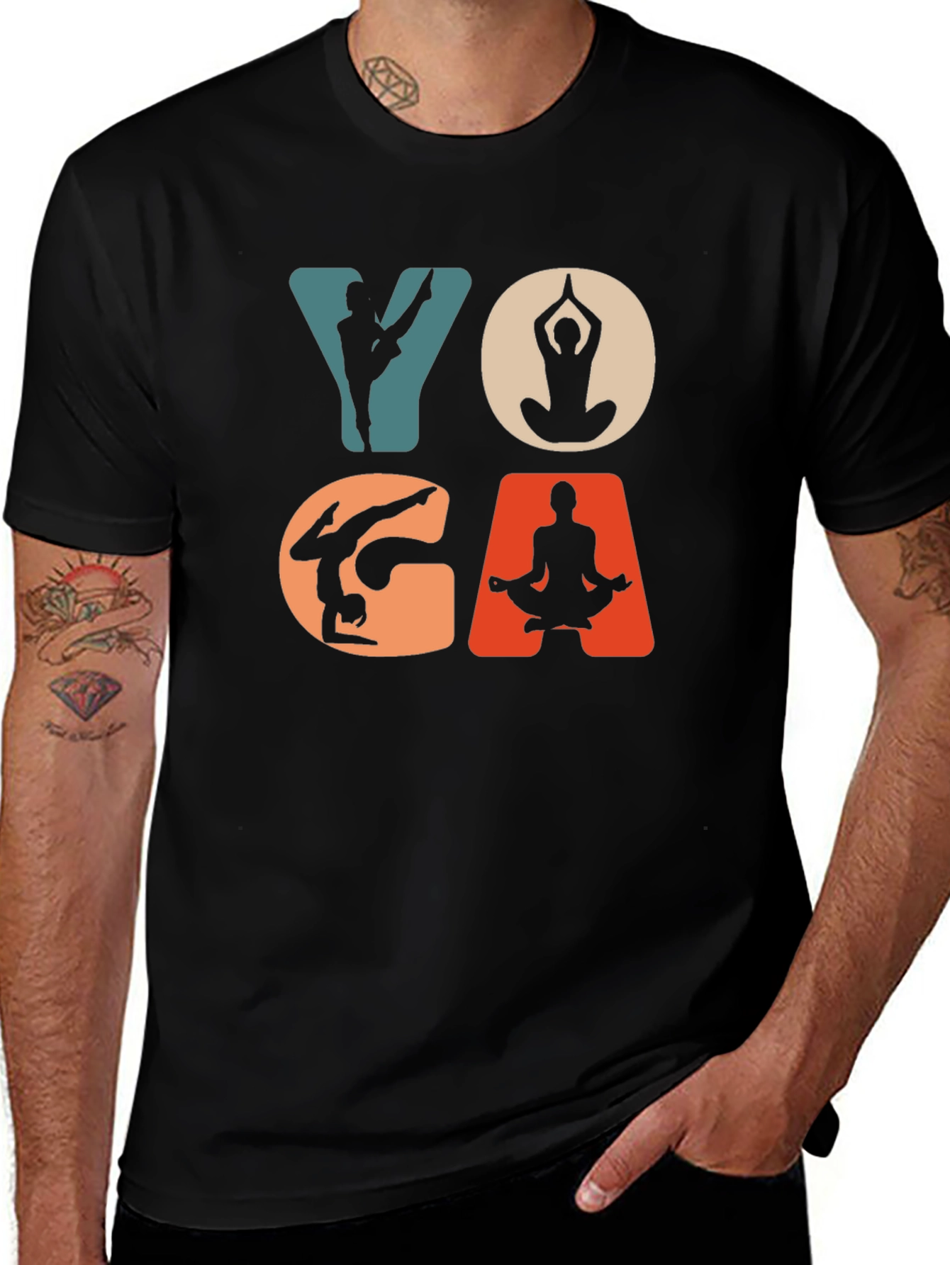Variant 8 of Yoga Graphic Tee - Meditative Comfort
