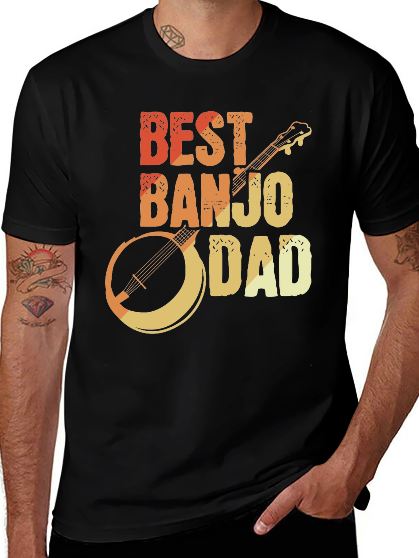 Variant 22 of Best Banjo Dad T-Shirt - Music Lover's Gift