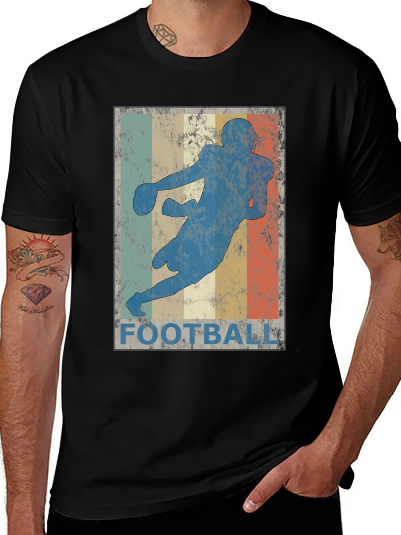 Variant 14 of Vintage Football Player Graphic Tee