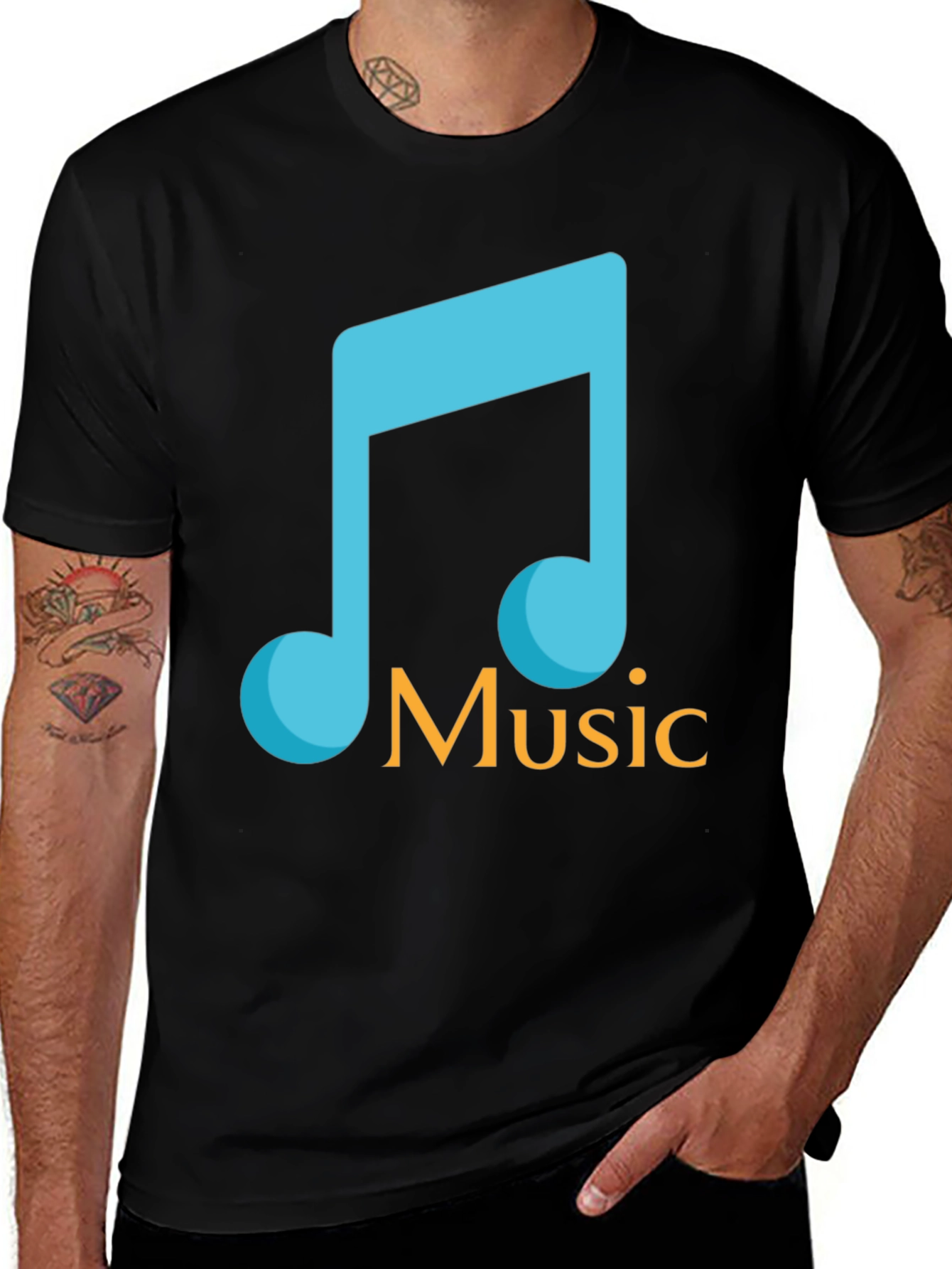 Variant 2 of Music Note Graphic T-Shirt