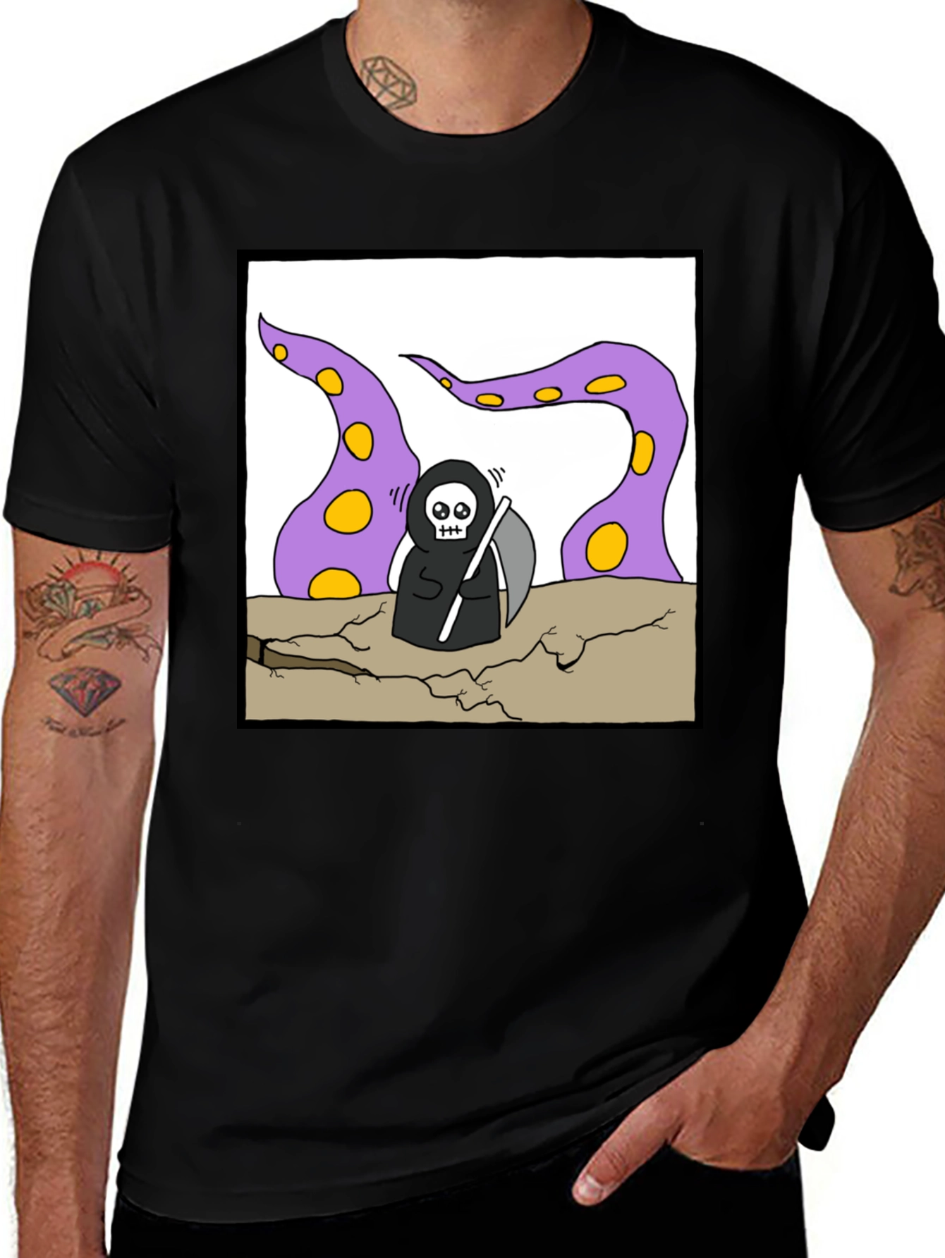 Variant 20 of Grim Reaper Tentacle T-Shirt