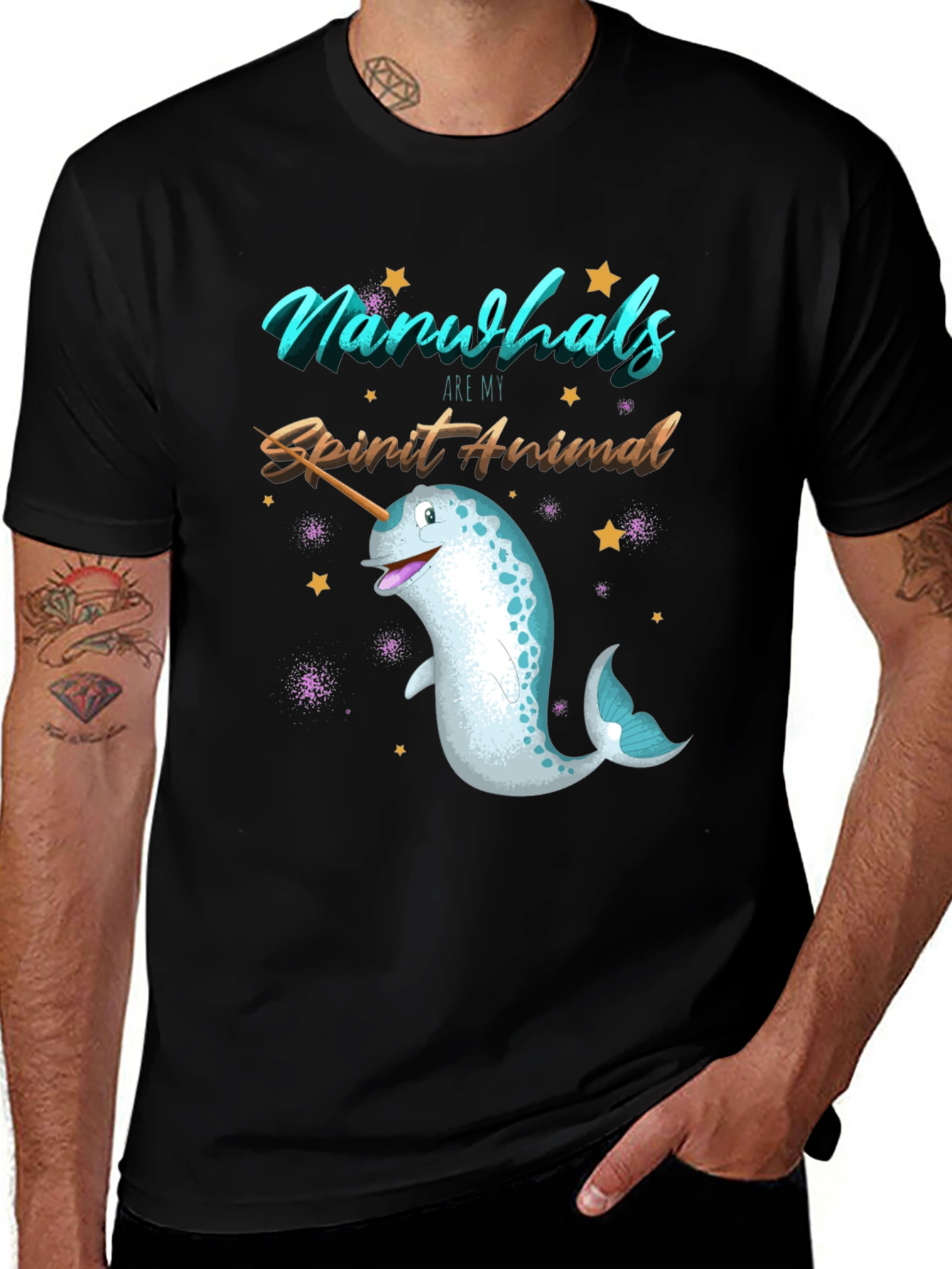 Variant 30 of Narwhal Spirit Animal Graphic T-Shirt