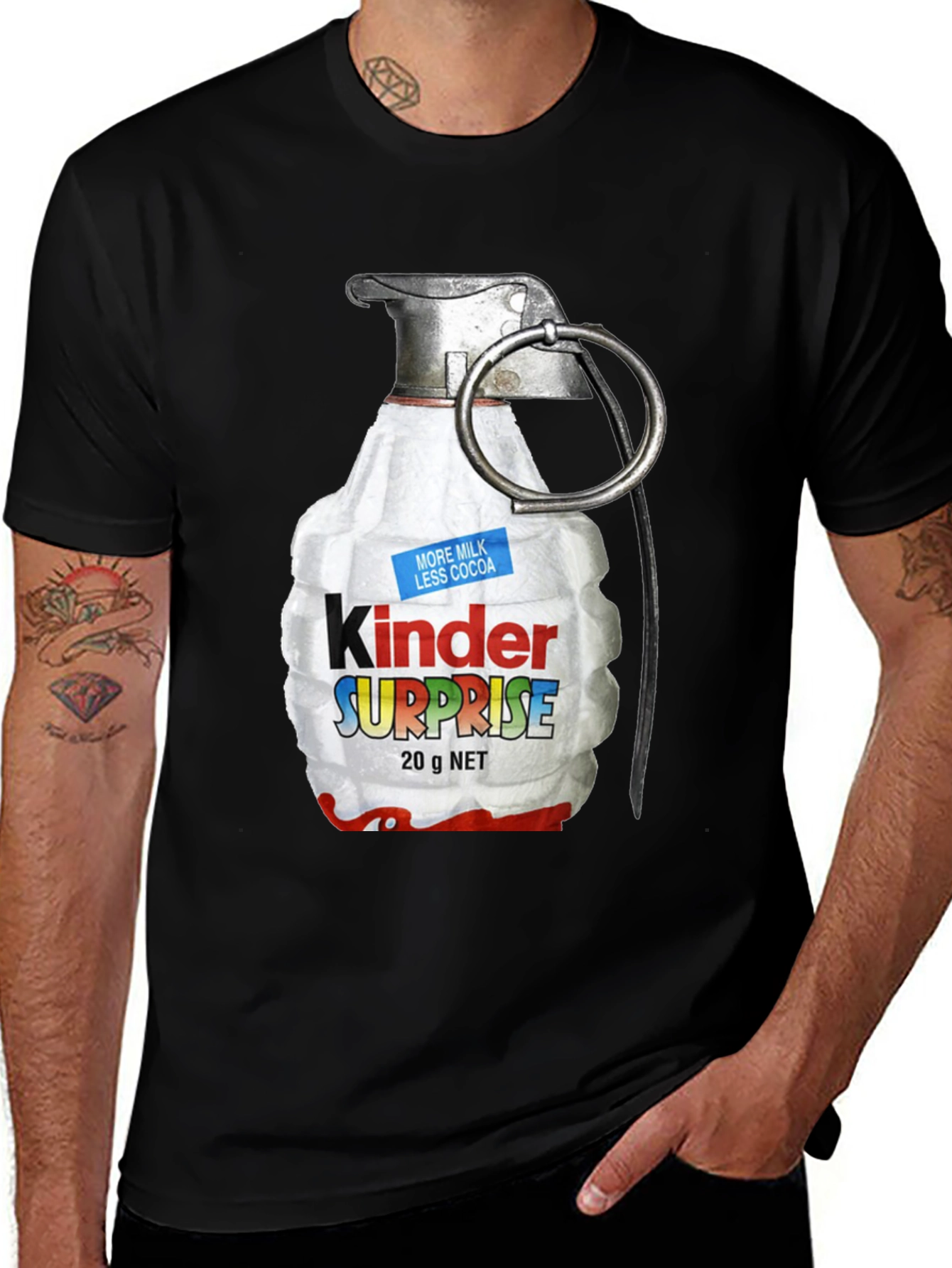 Variant 16 of Kinder Surprise Grenade T-Shirt - Funny Novelty Tee