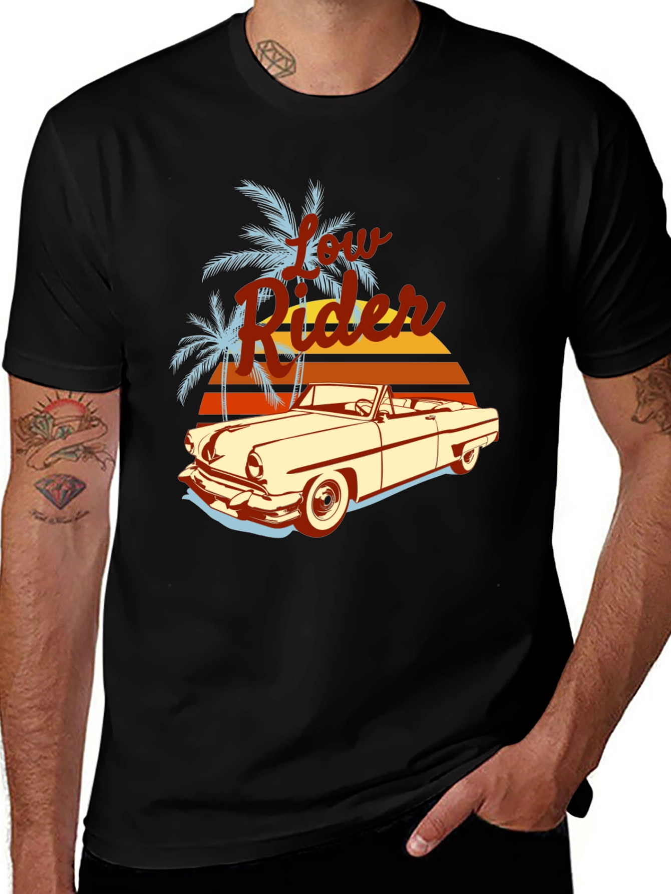 Low Rider T-Shirt - Retro Car Design