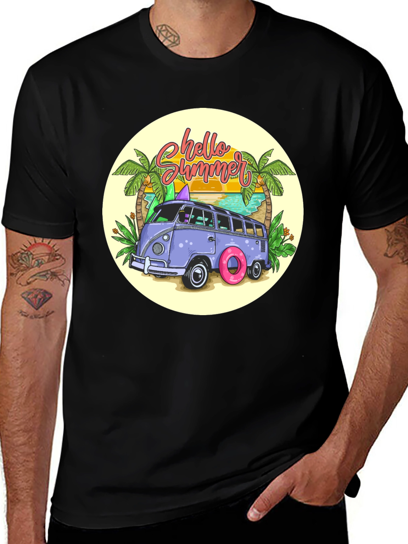 Variant 24 of Summer Beach Van T-Shirt