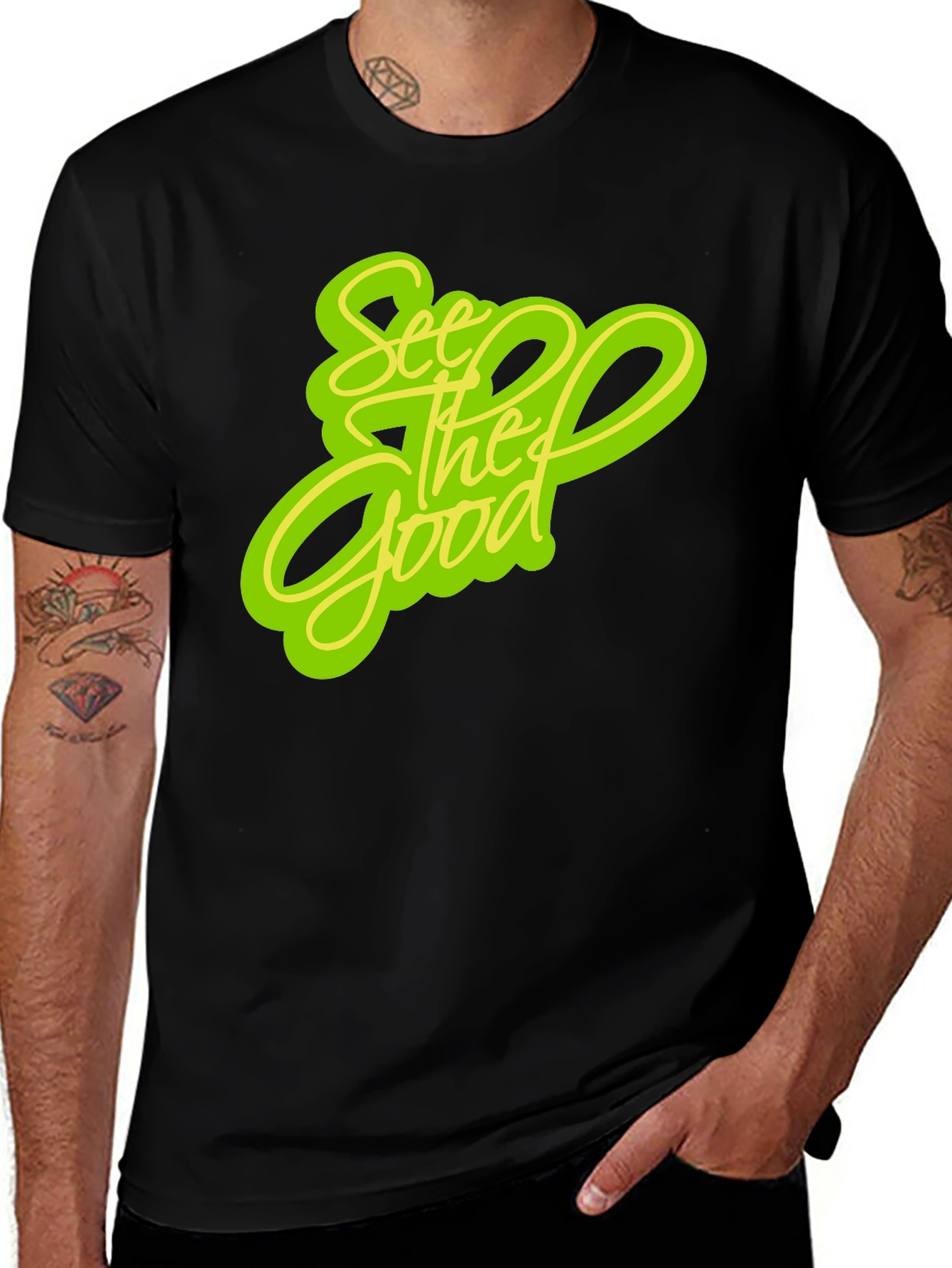 Variant 22 of See the Good Graphic Black Tee