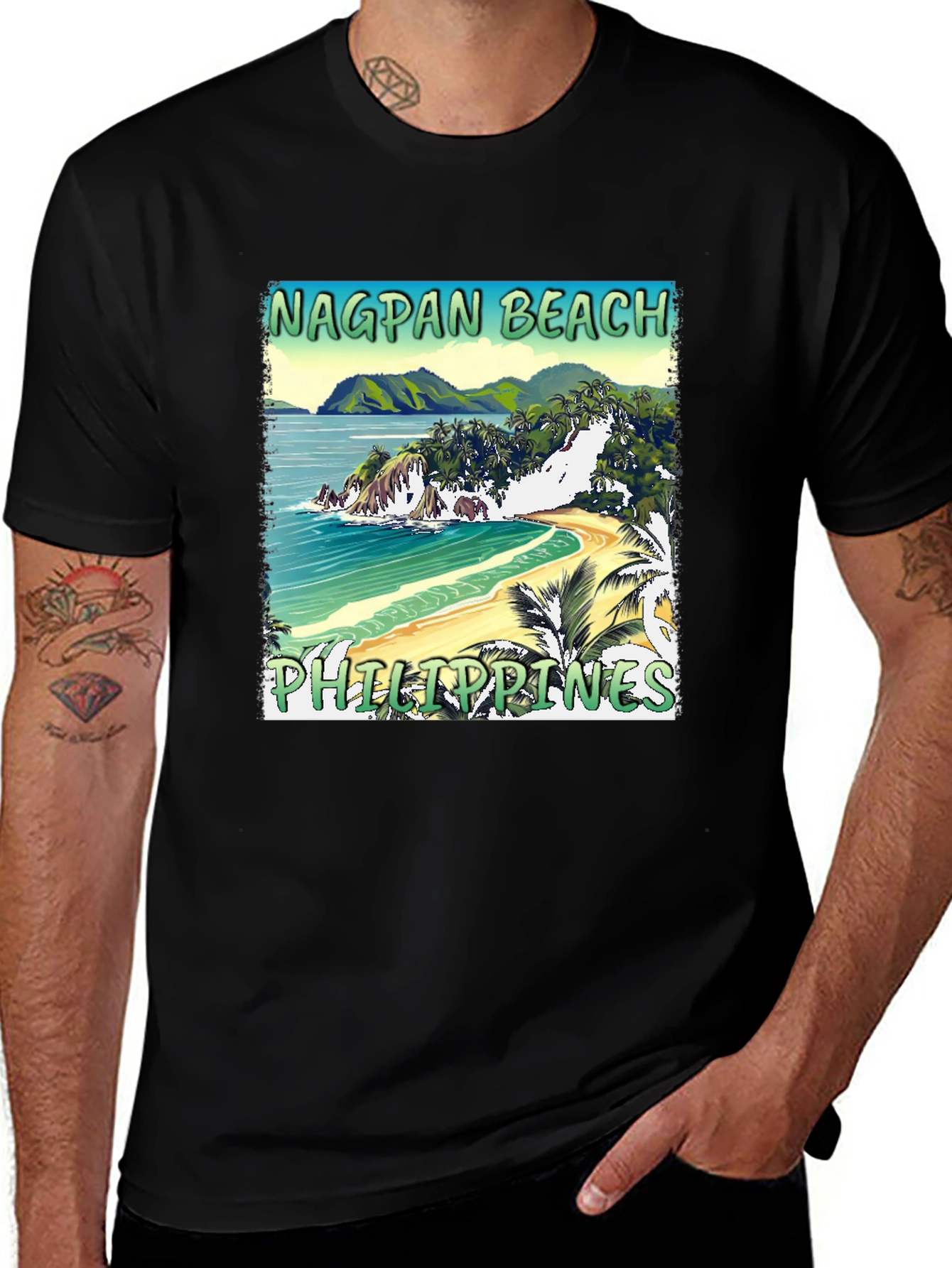 Variant 4 of Nagpan Beach Philippines T-Shirt