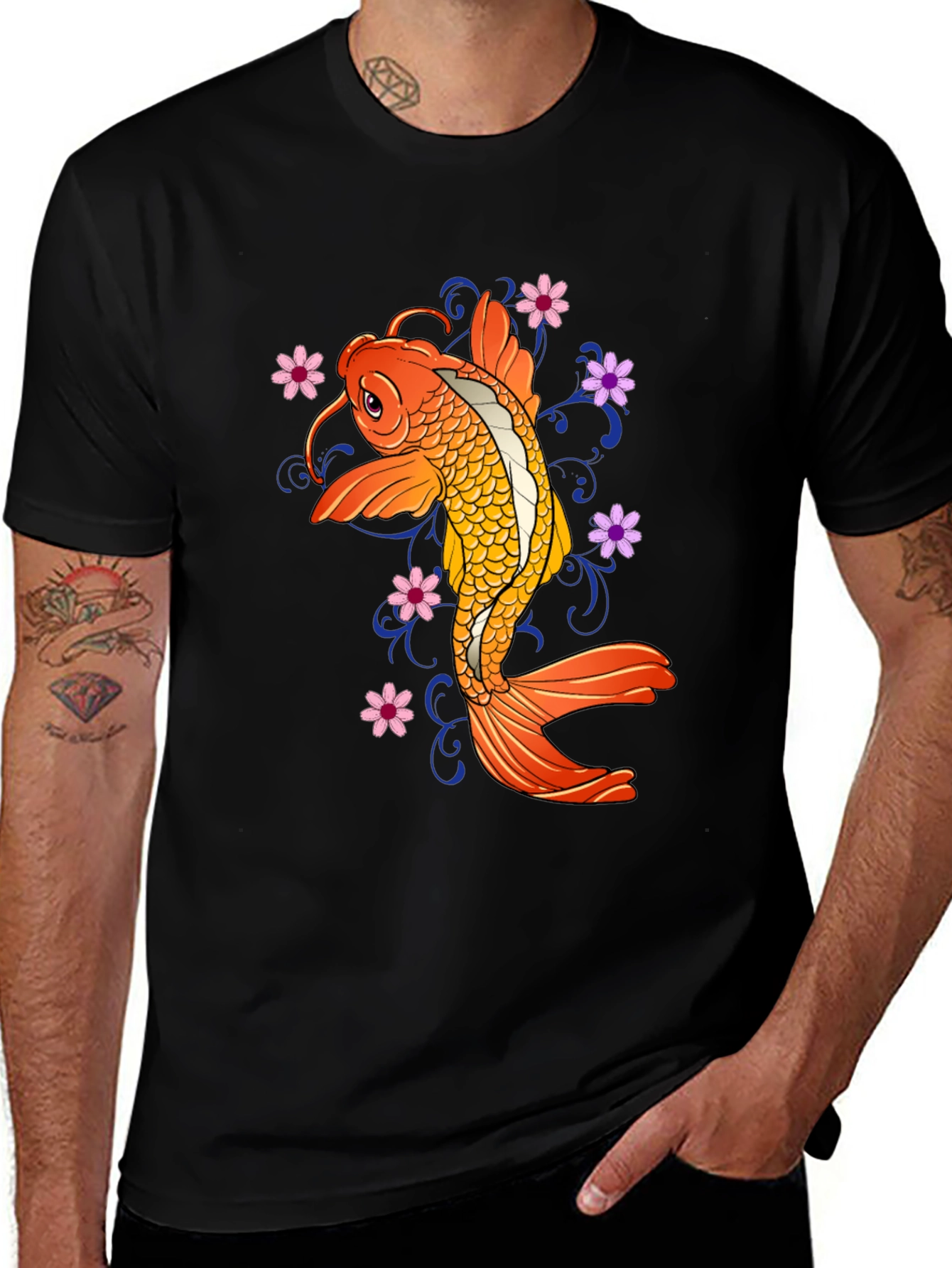 Variant 12 of Koi Fish Graphic T-Shirt - Stylish Unisex Tee