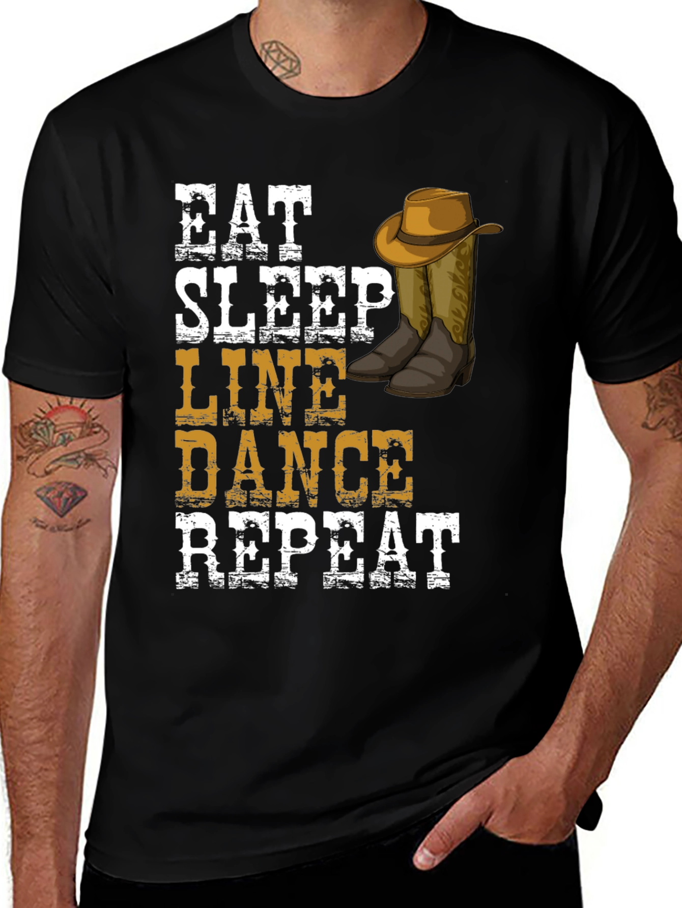 Variant 19 of Eat Sleep Line Dance T-Shirt