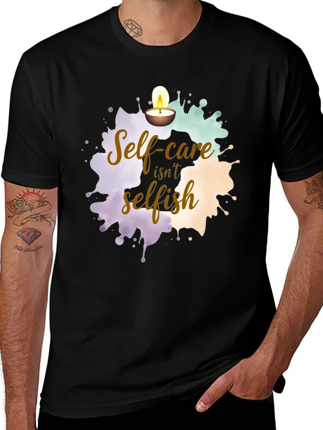 Variant 23 of Self-Care Isn't Selfish Graphic Tee