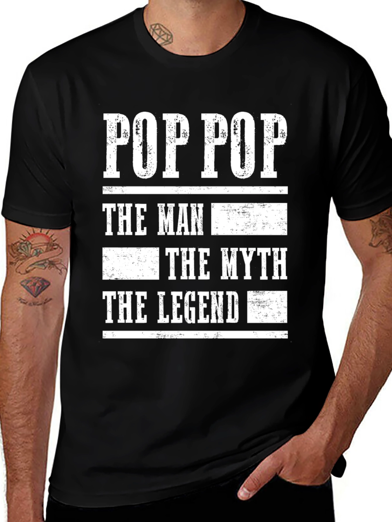 Pop Pop The Man The Myth The Legend Graphic Tee