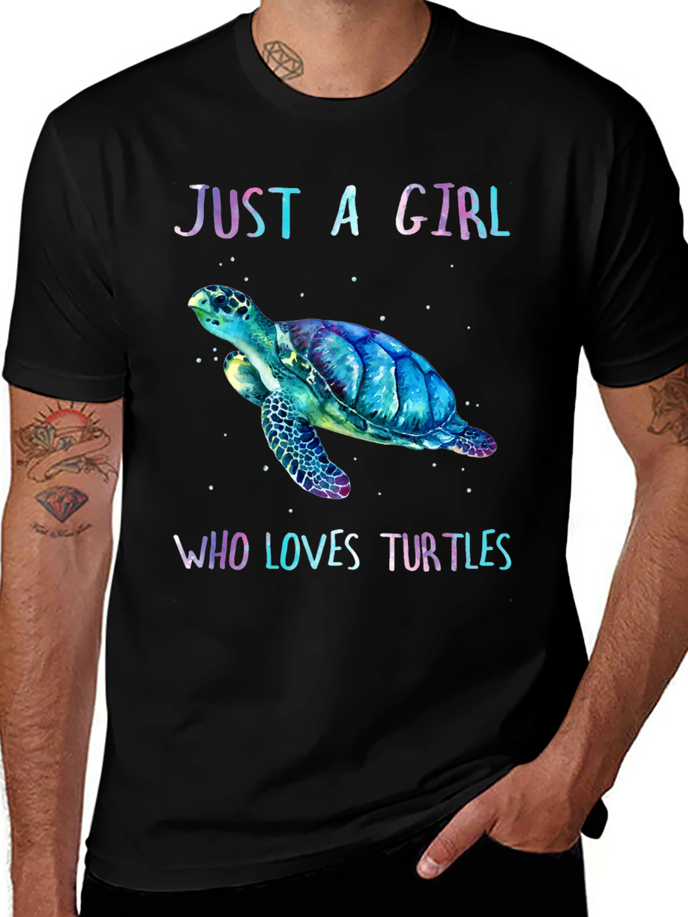 Variant 21 of Just A Girl Who Loves Turtles T-Shirt