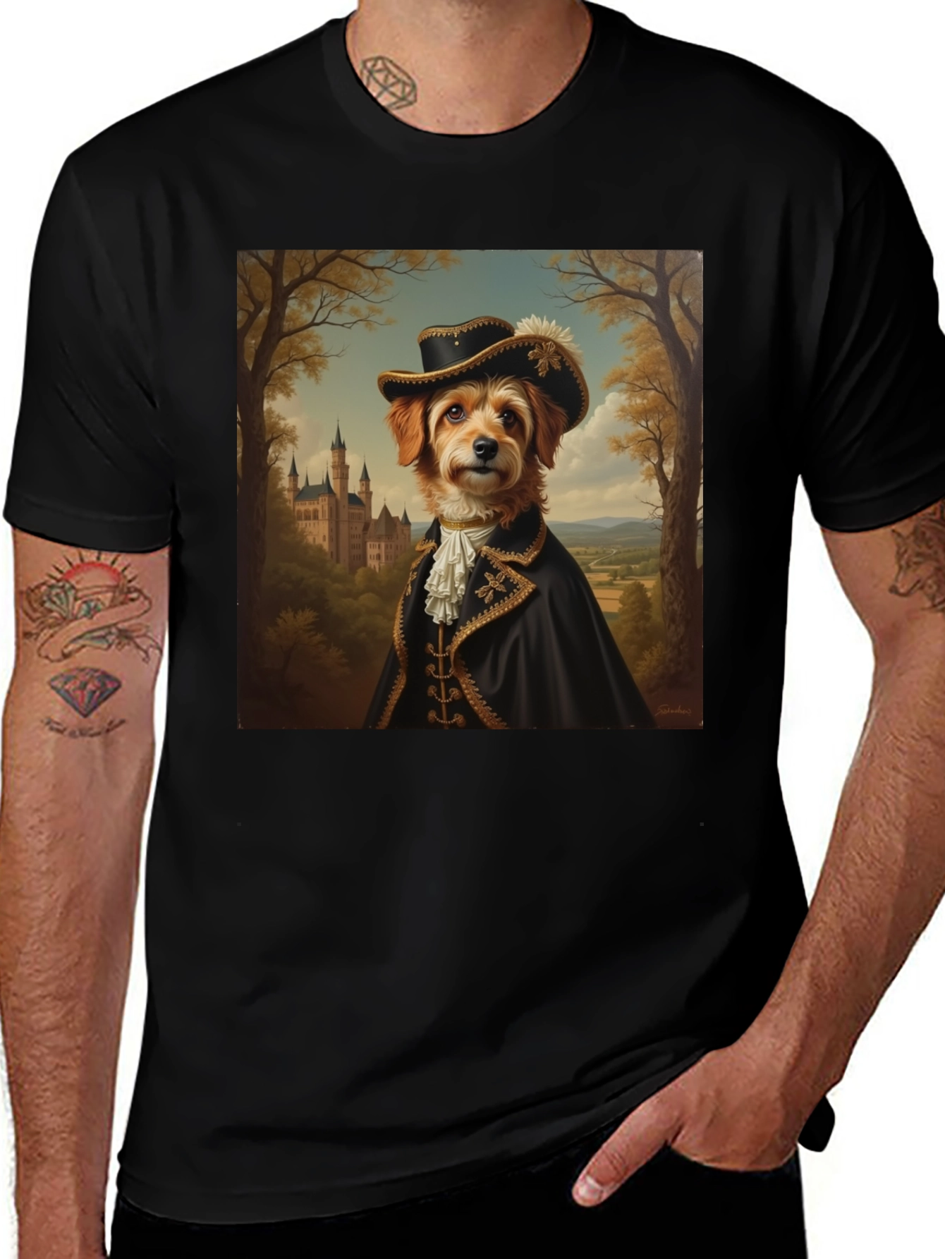 Variant 14 of Dog Portrait T-Shirt: Cavalier King Charles Spaniel