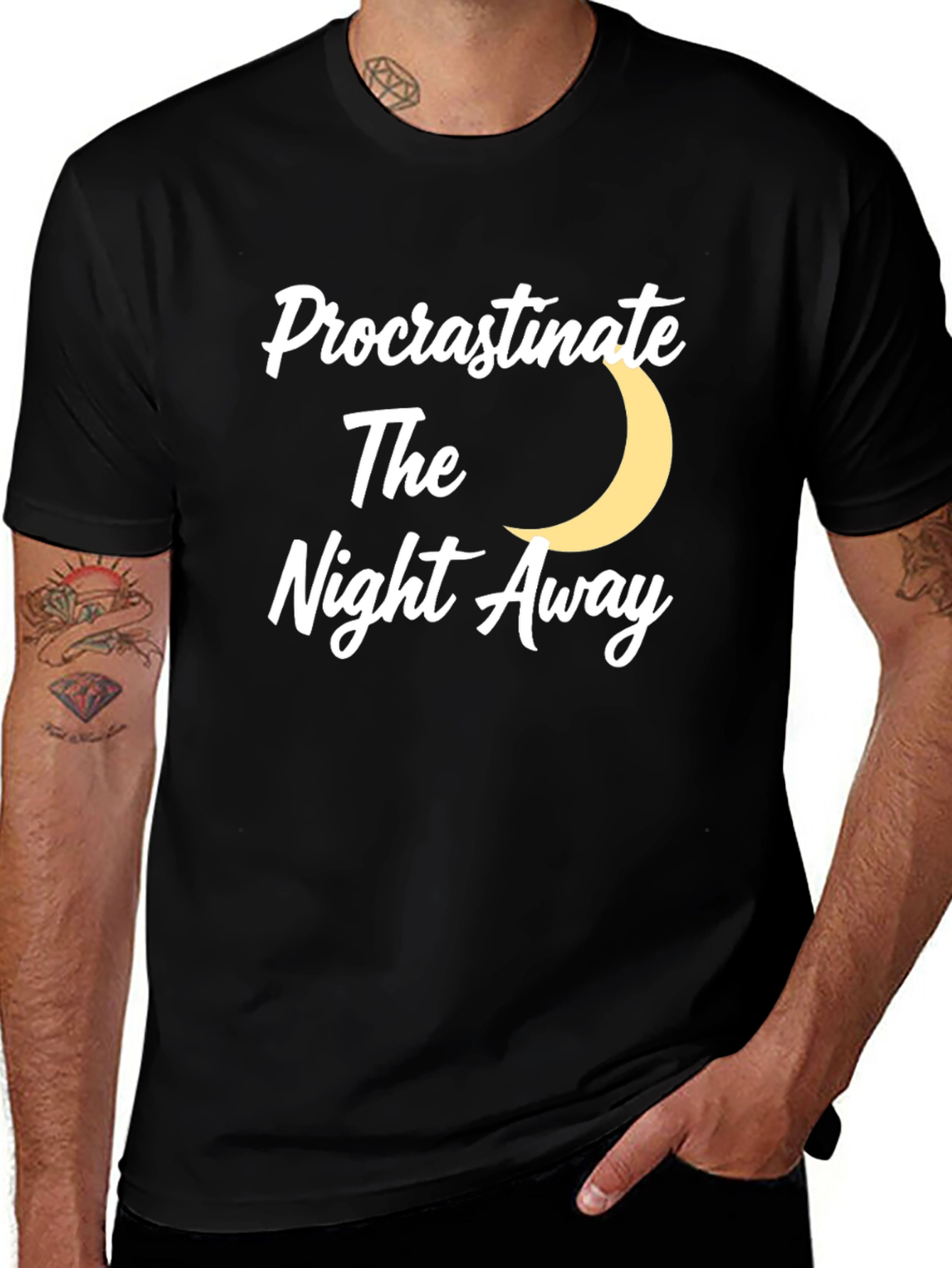 Variant 23 of Procrastinate The Night Away T-Shirt