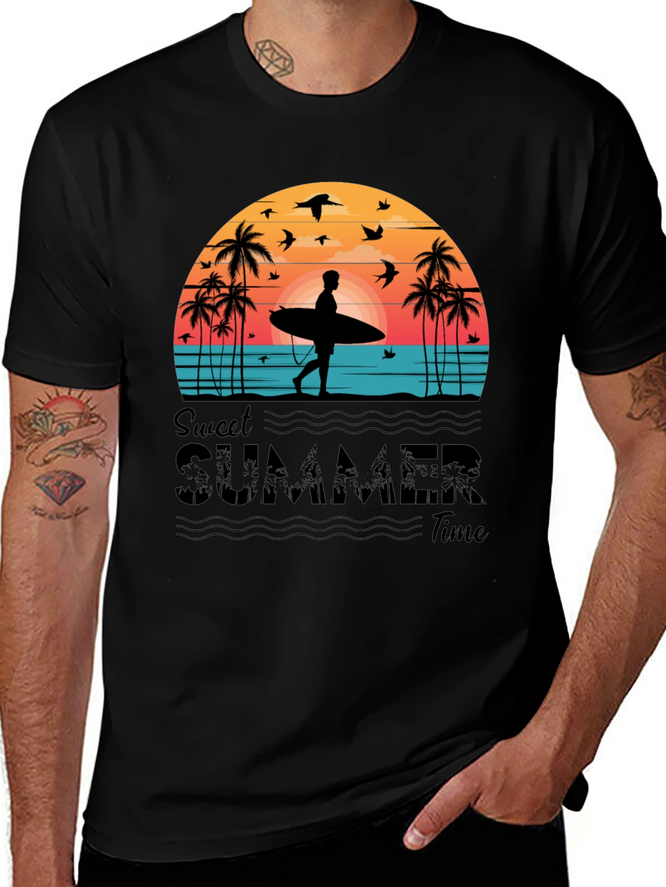Variant 17 of Sweet Summer Time Graphic T-Shirt
