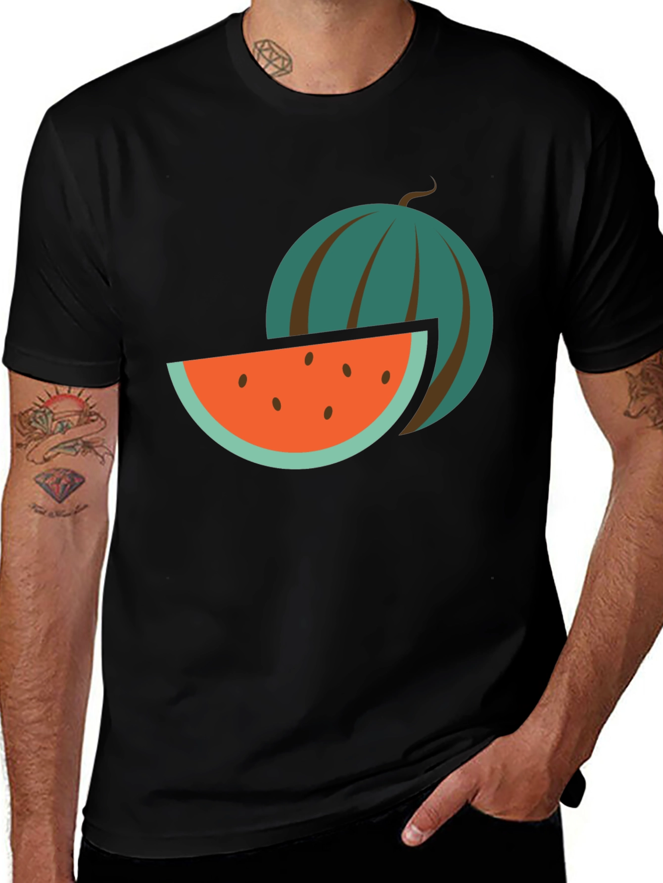 Variant 15 of Watermelon Graphic T-Shirt - Fun Summer Tee