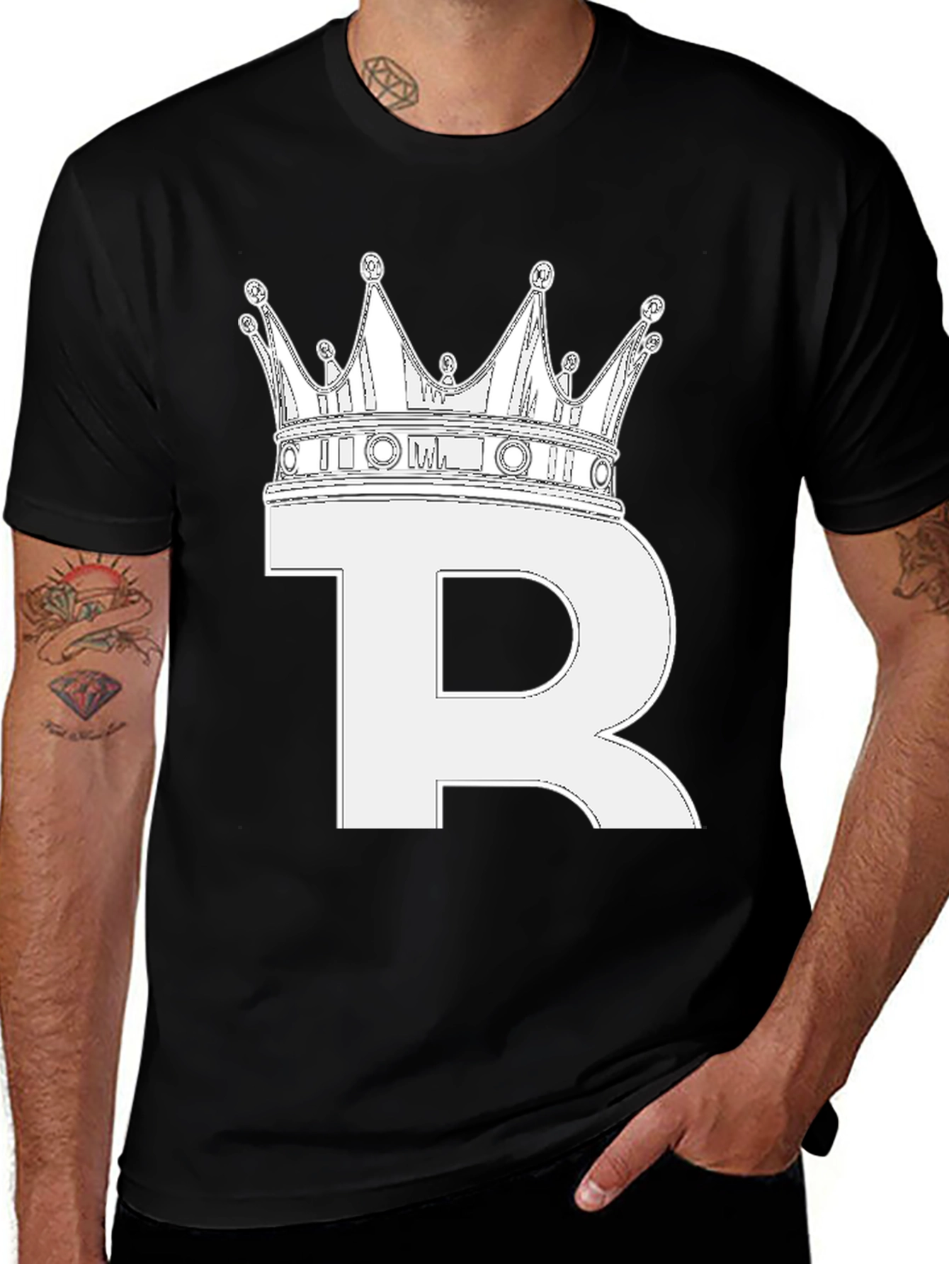 Crown R T-Shirt - King Letter Tee
