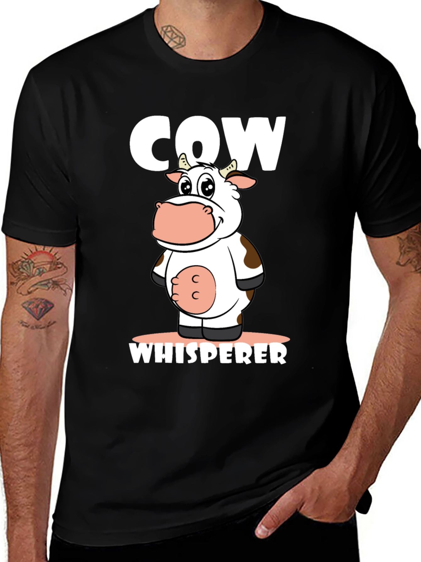 Variant 22 of Cow Whisperer Graphic T-Shirt