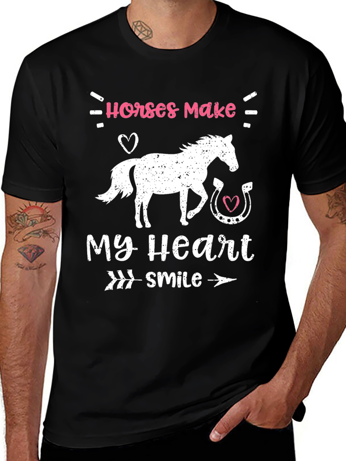 Variant 18 of Horses Make My Heart Smile Graphic T-Shirt