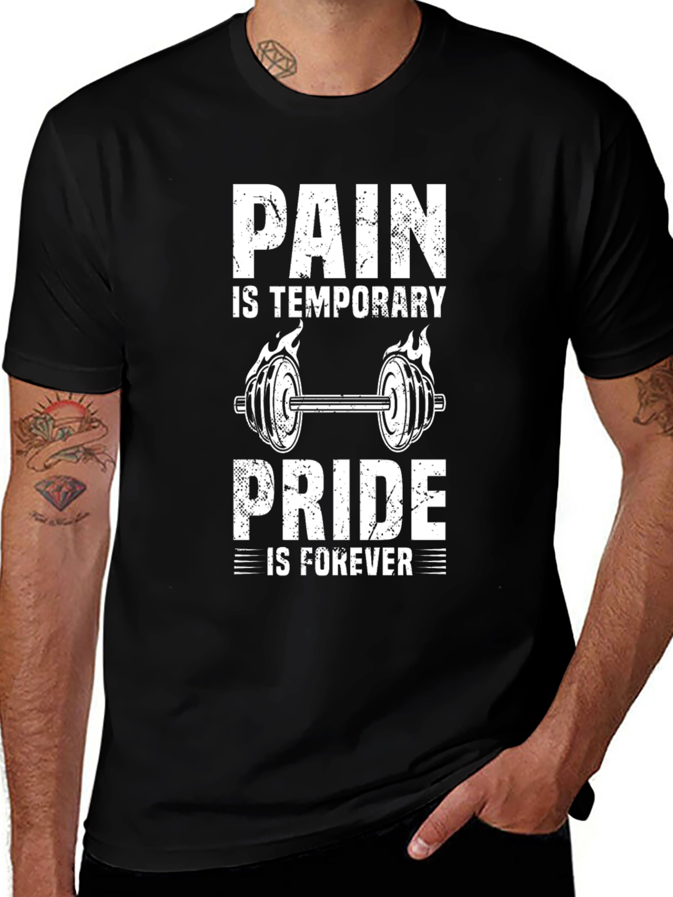 Variant 19 of Pain Is Temporary Pride Is Forever Gym Workout T-Shirt