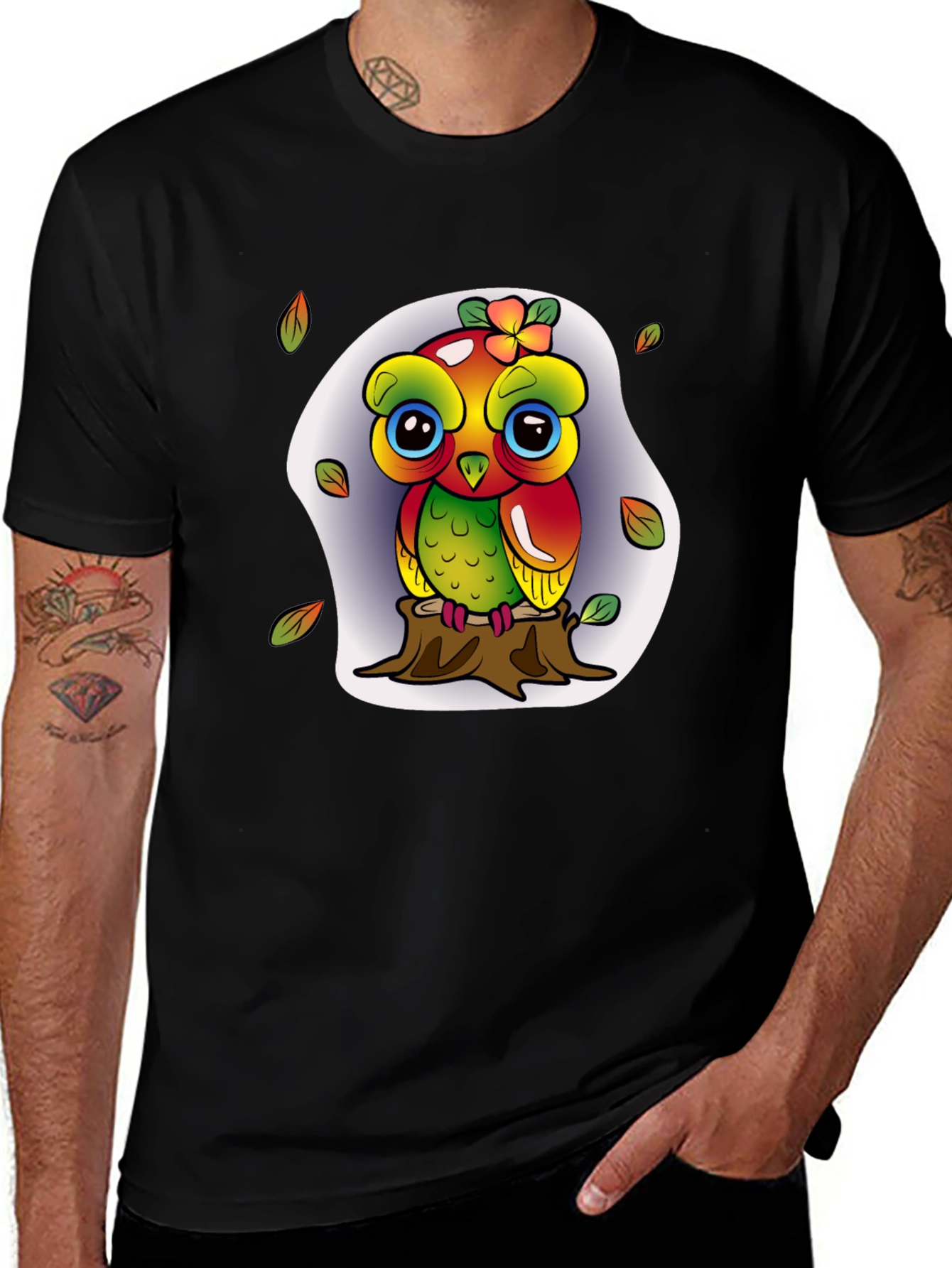 Variant 9 of Owl Cartoon T-Shirt