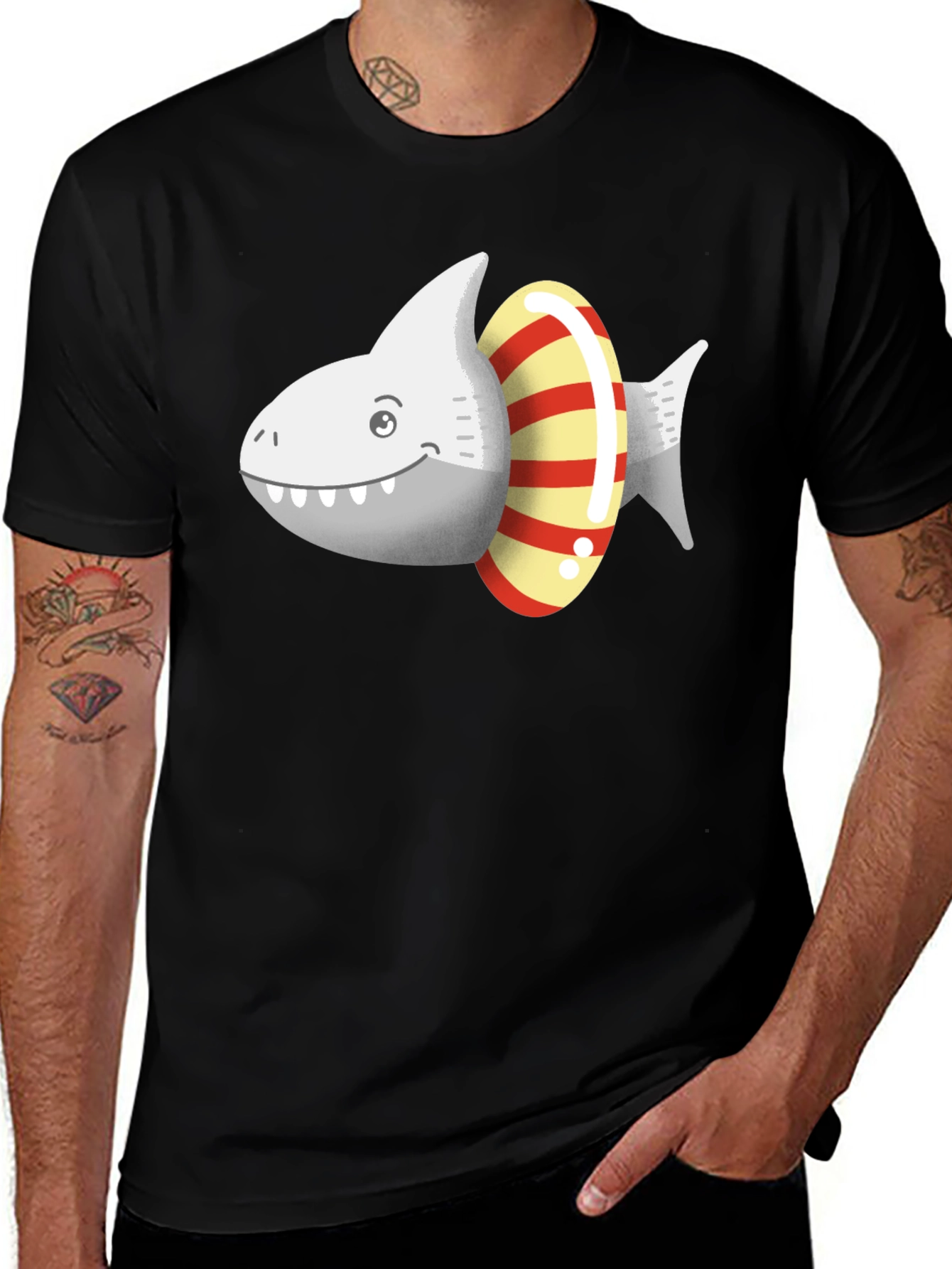 Variant 29 of Shark Life Saver Graphic T-Shirt