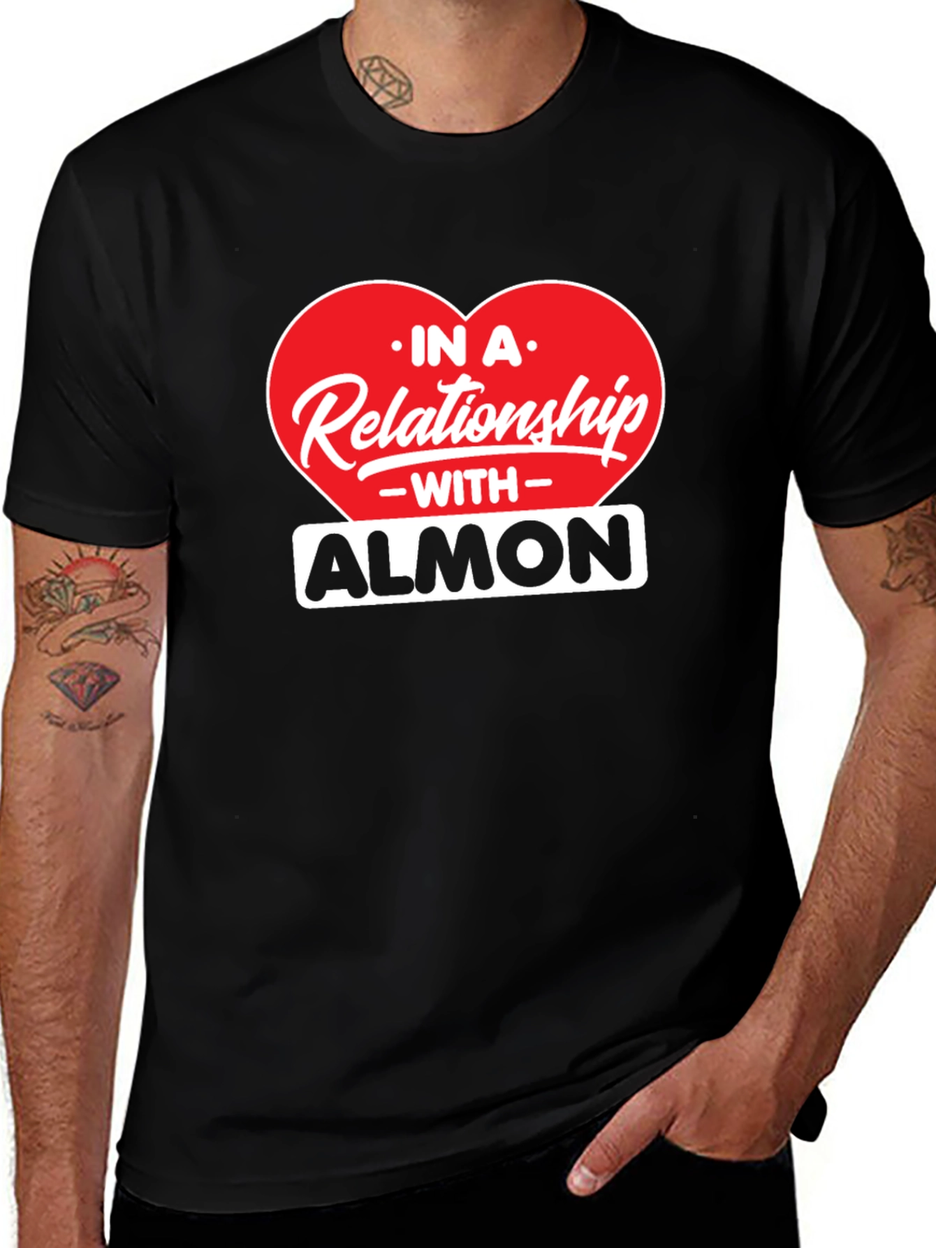 Variant 21 of Relationship With Almond T-Shirt Funny Foodie Tee