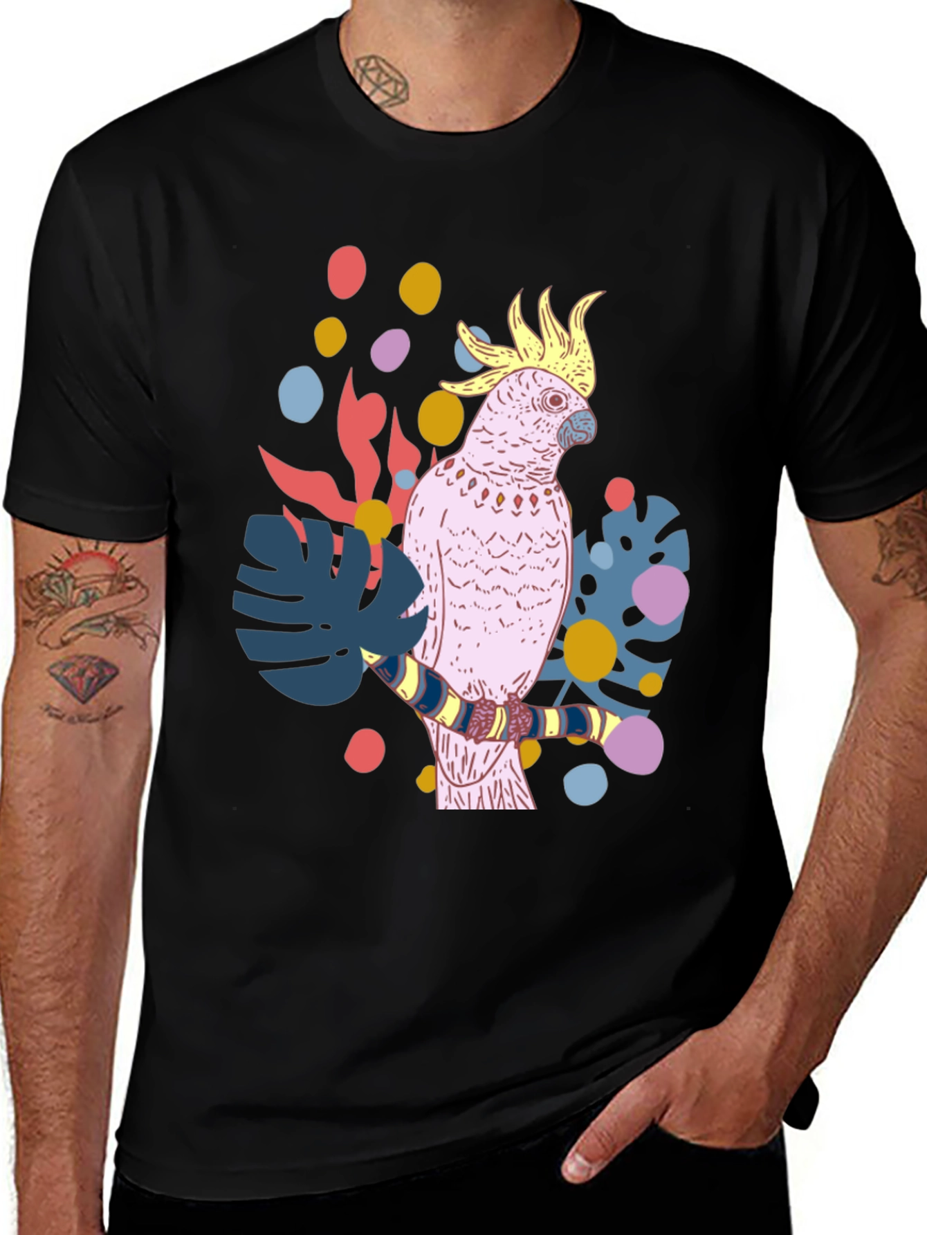 Variant 10 of Tropical Cockatoo Graphic Tee