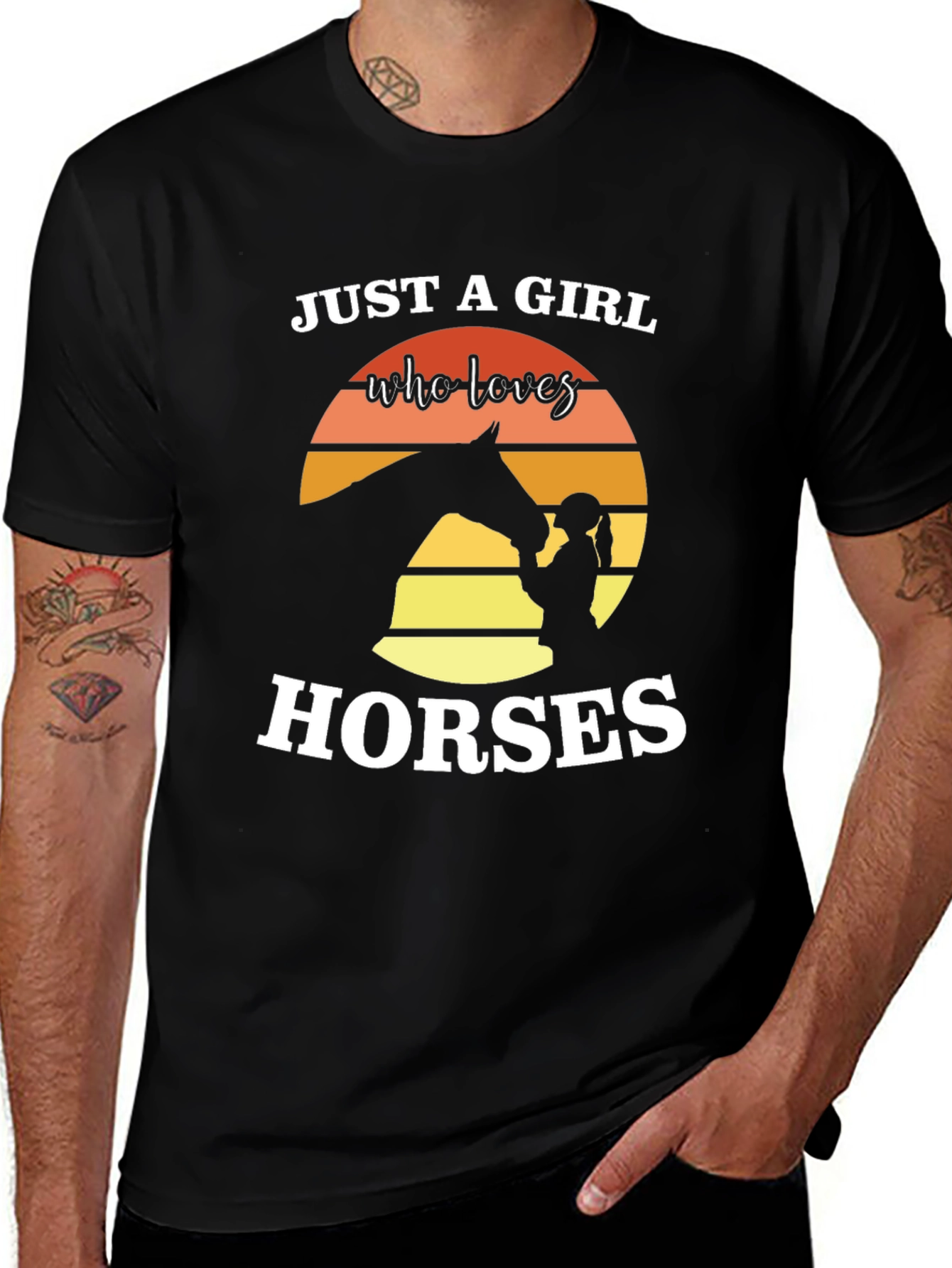 Variant 15 of Just a Girl Who Loves Horses T-Shirt