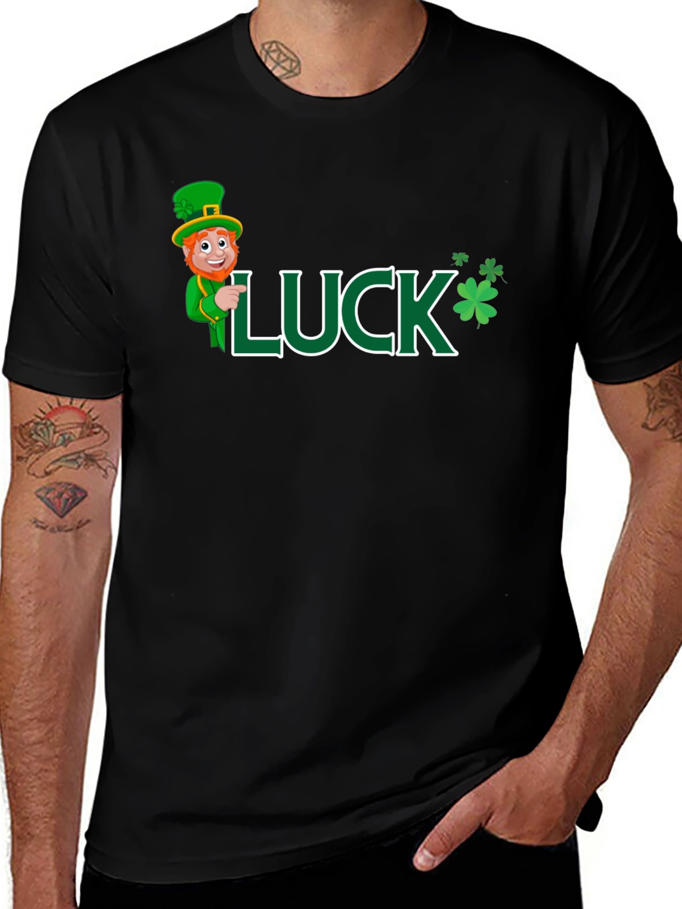Lucky St. Patrick's Day Black T-Shirt
