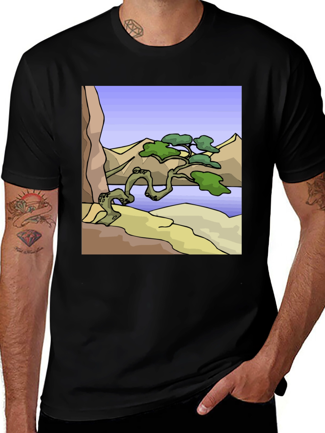 Variant 12 of Nature-Inspired Graphic T-Shirt