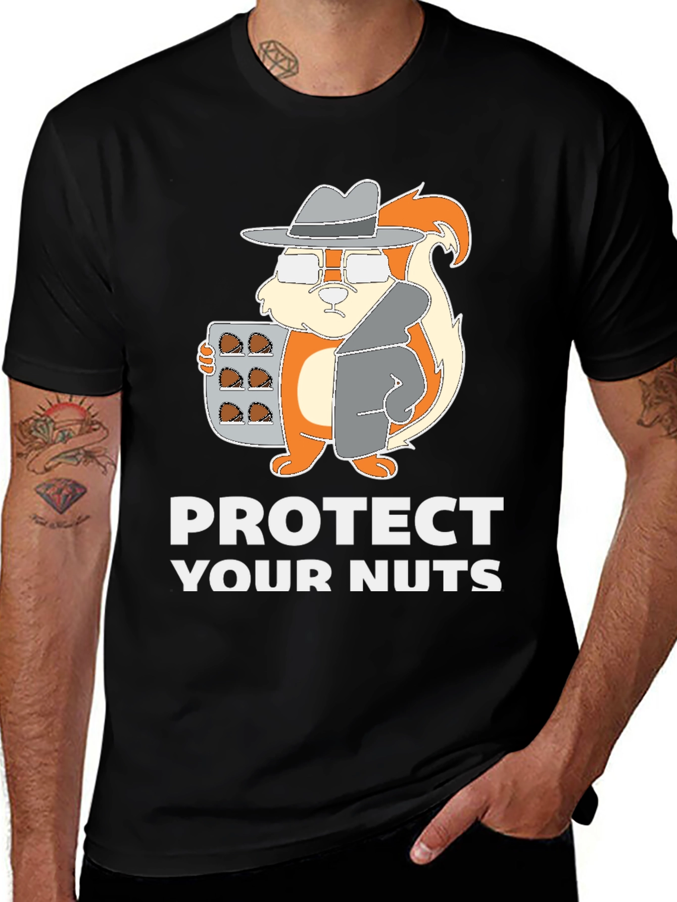 Variant 2 of Protect Your Nuts Graphic T-Shirt