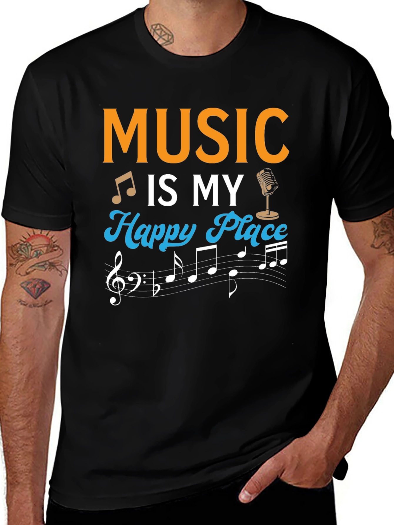Variant 15 of Music Is My Happy Place T-Shirt