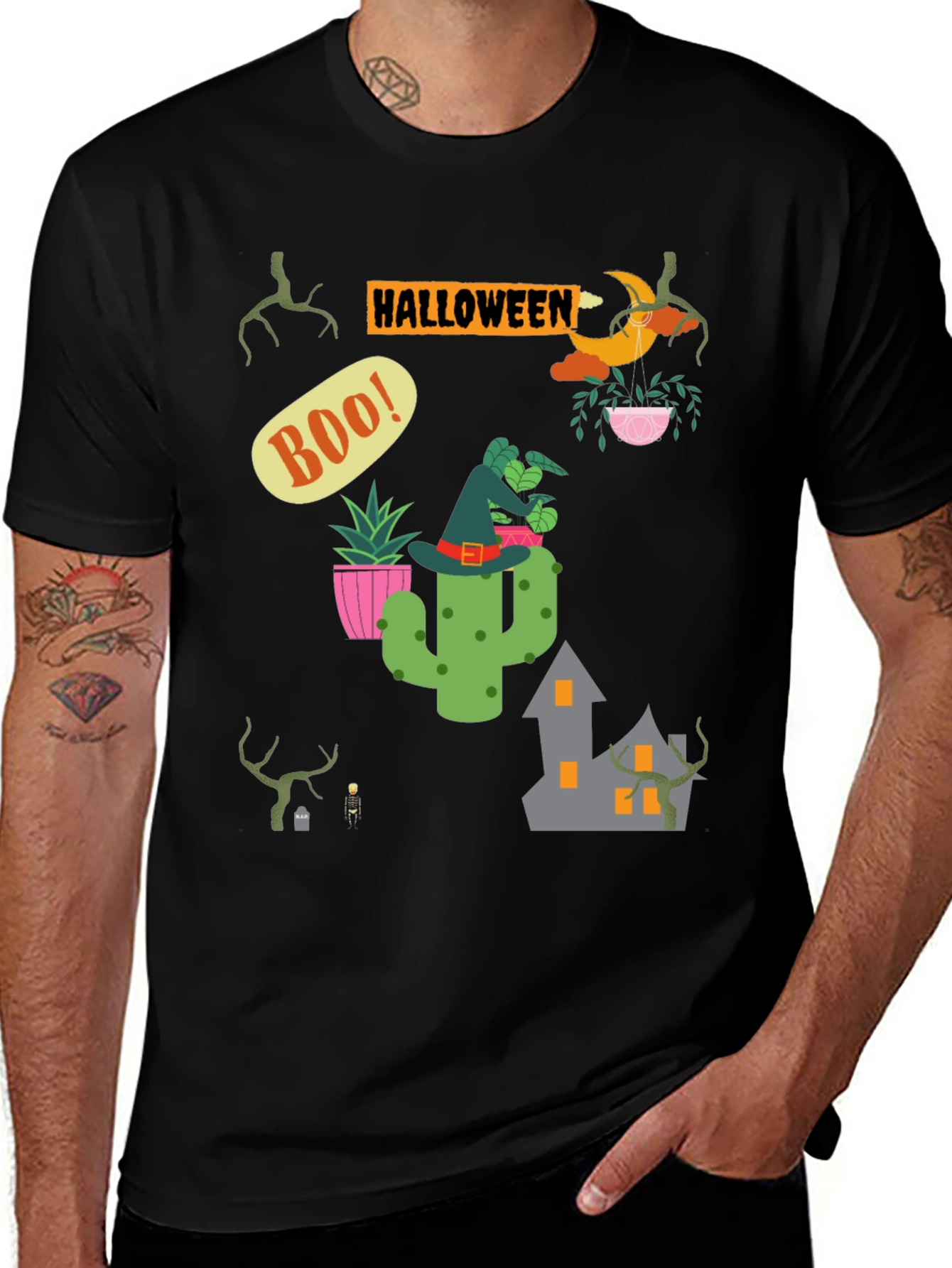 Halloween Cactus T-Shirt